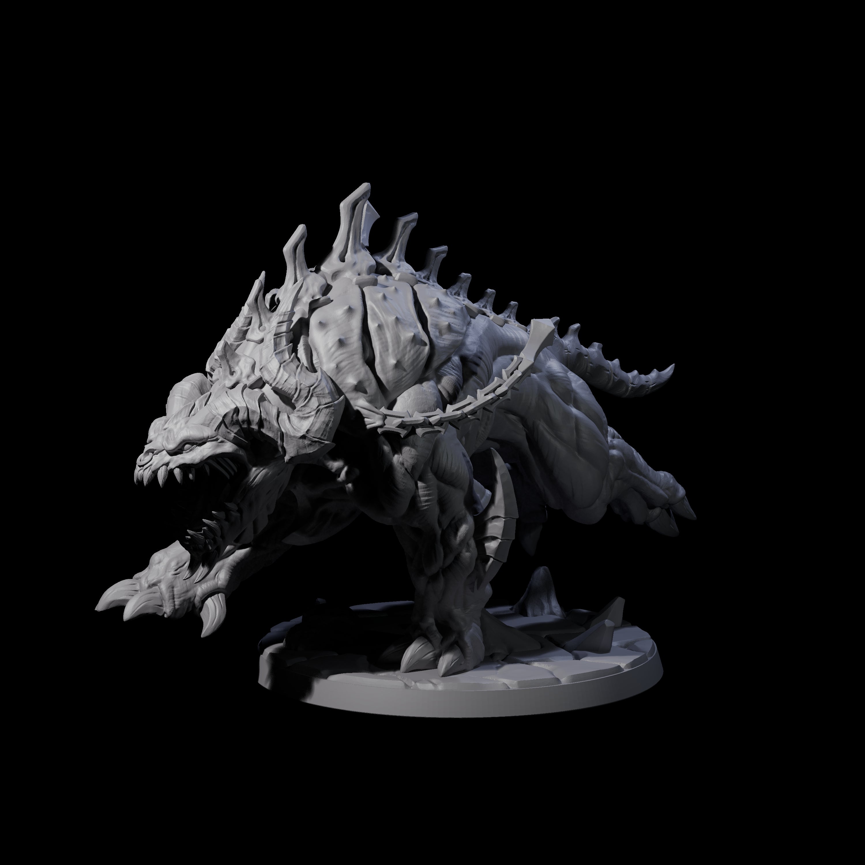 Hulking Hellhound C Miniature for Dungeons and Dragons, Pathfinder or other TTRPGs