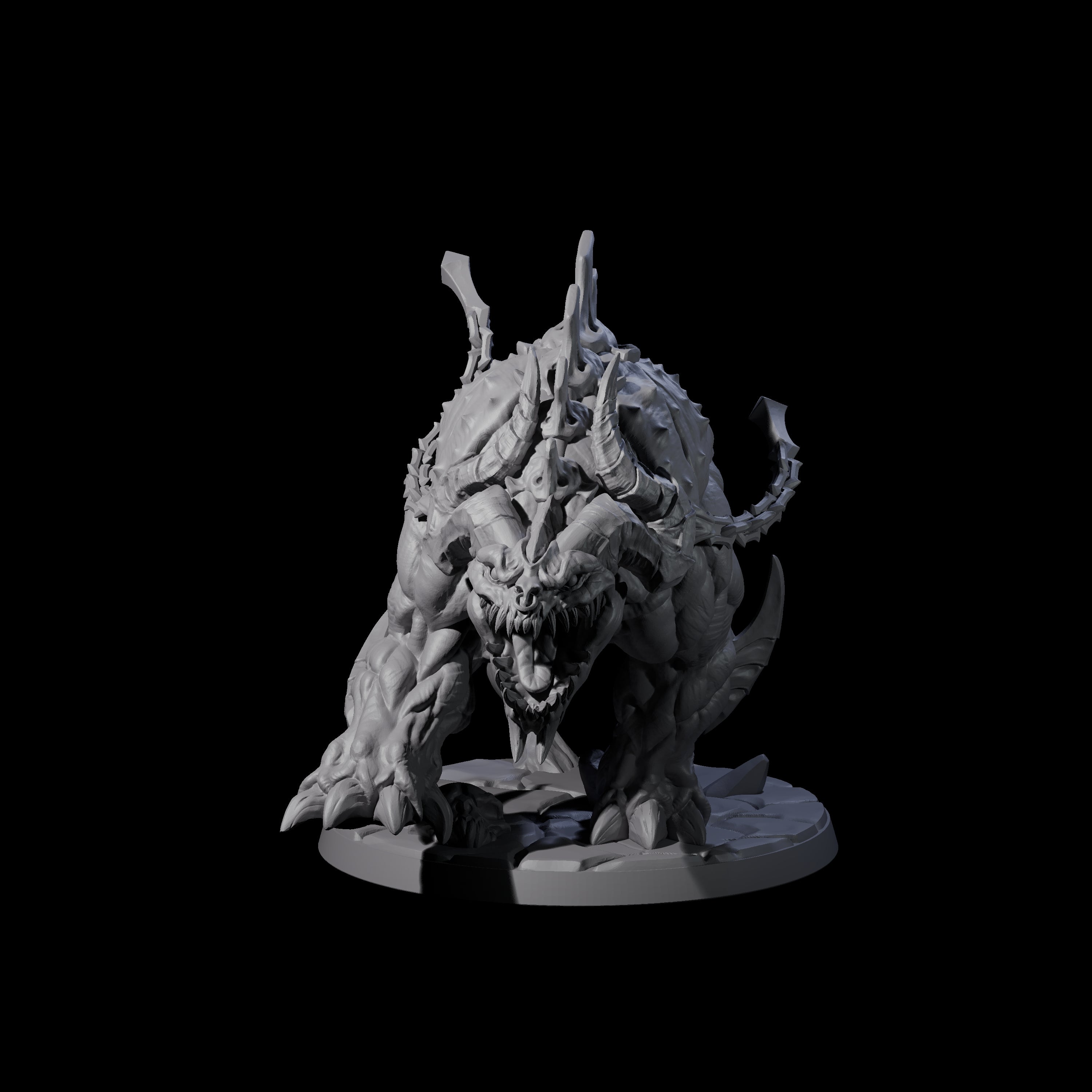 Hulking Hellhound C Miniature for Dungeons and Dragons, Pathfinder or other TTRPGs