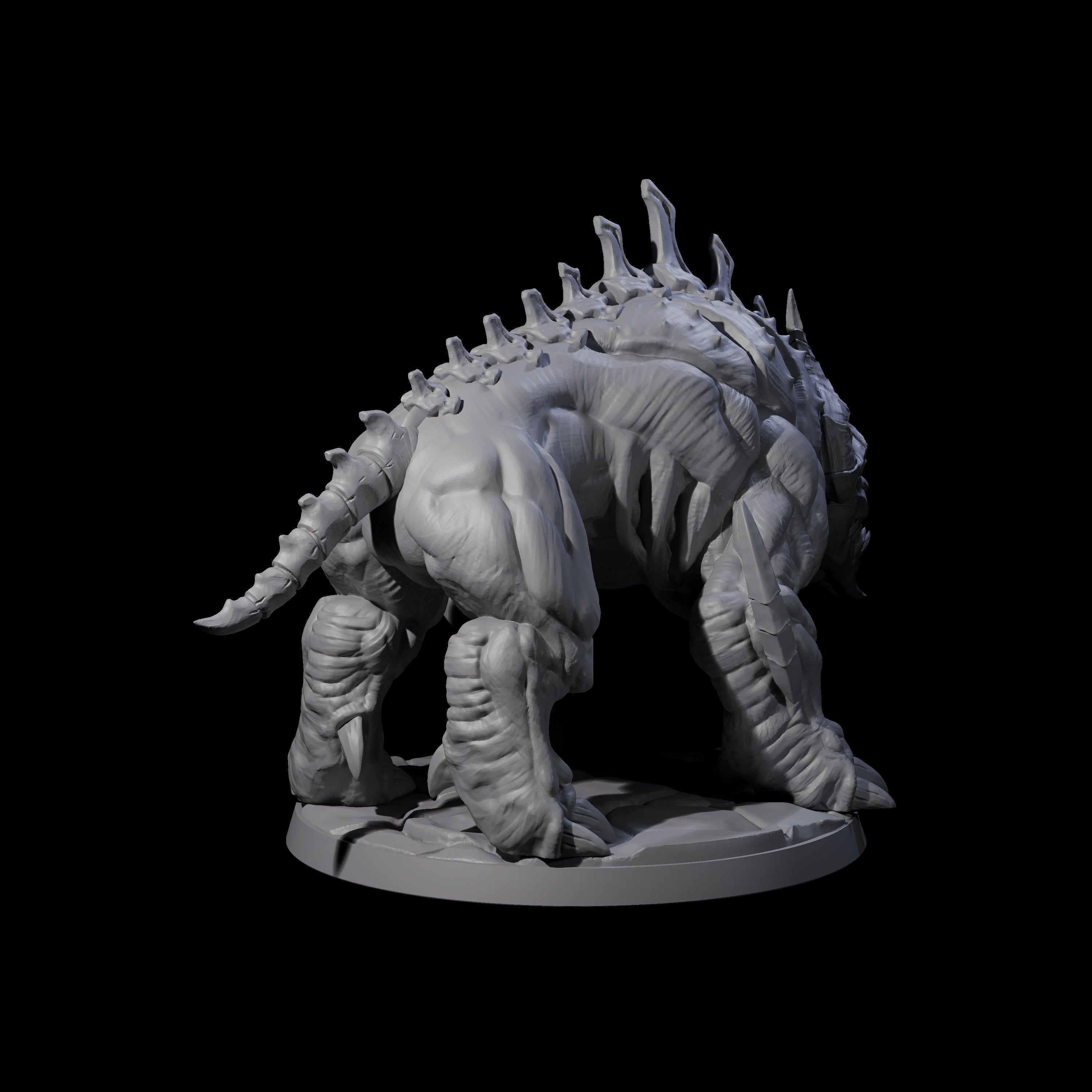 Hulking Hellhound D Miniature for Dungeons and Dragons, Pathfinder or other TTRPGs