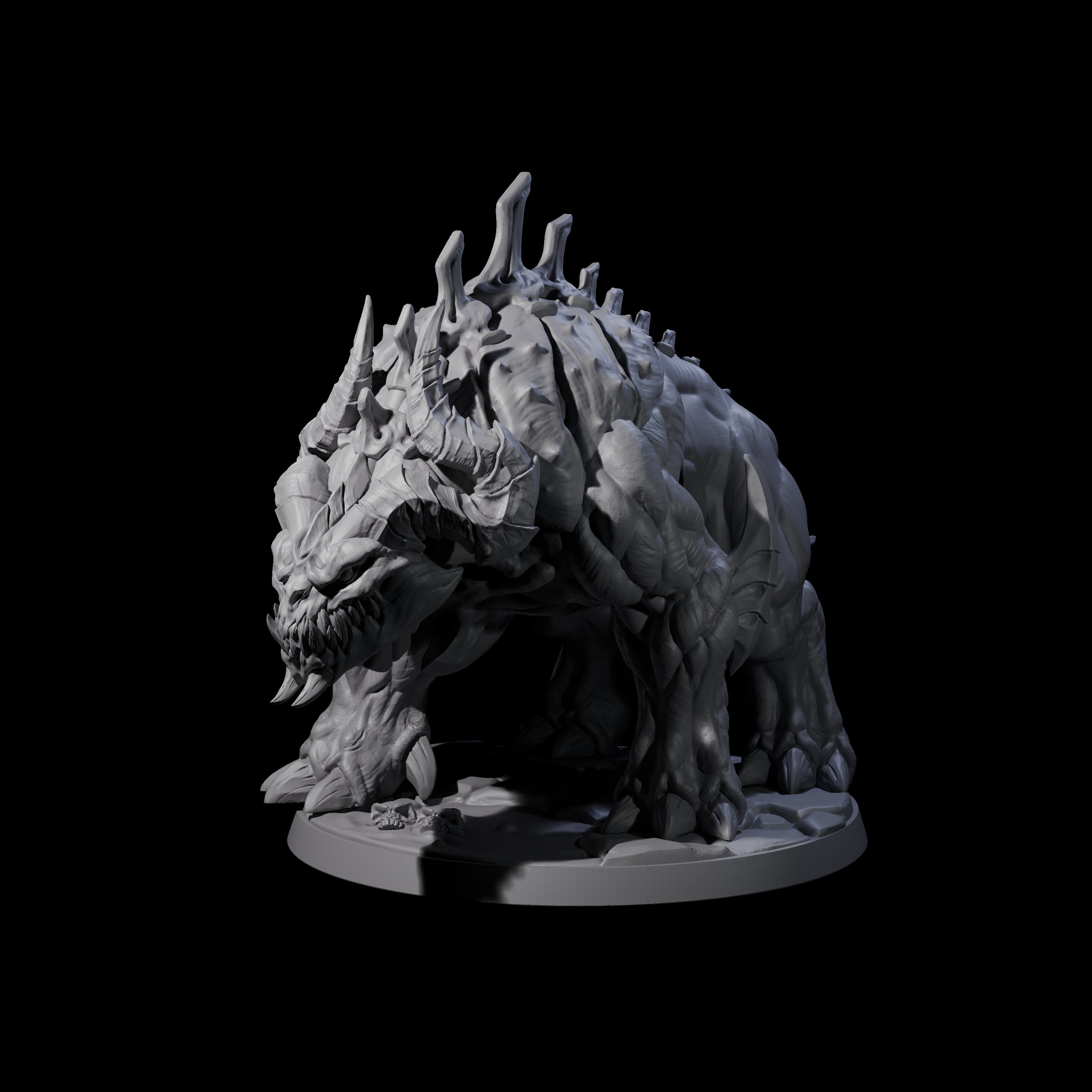Hulking Hellhound D Miniature for Dungeons and Dragons, Pathfinder or other TTRPGs