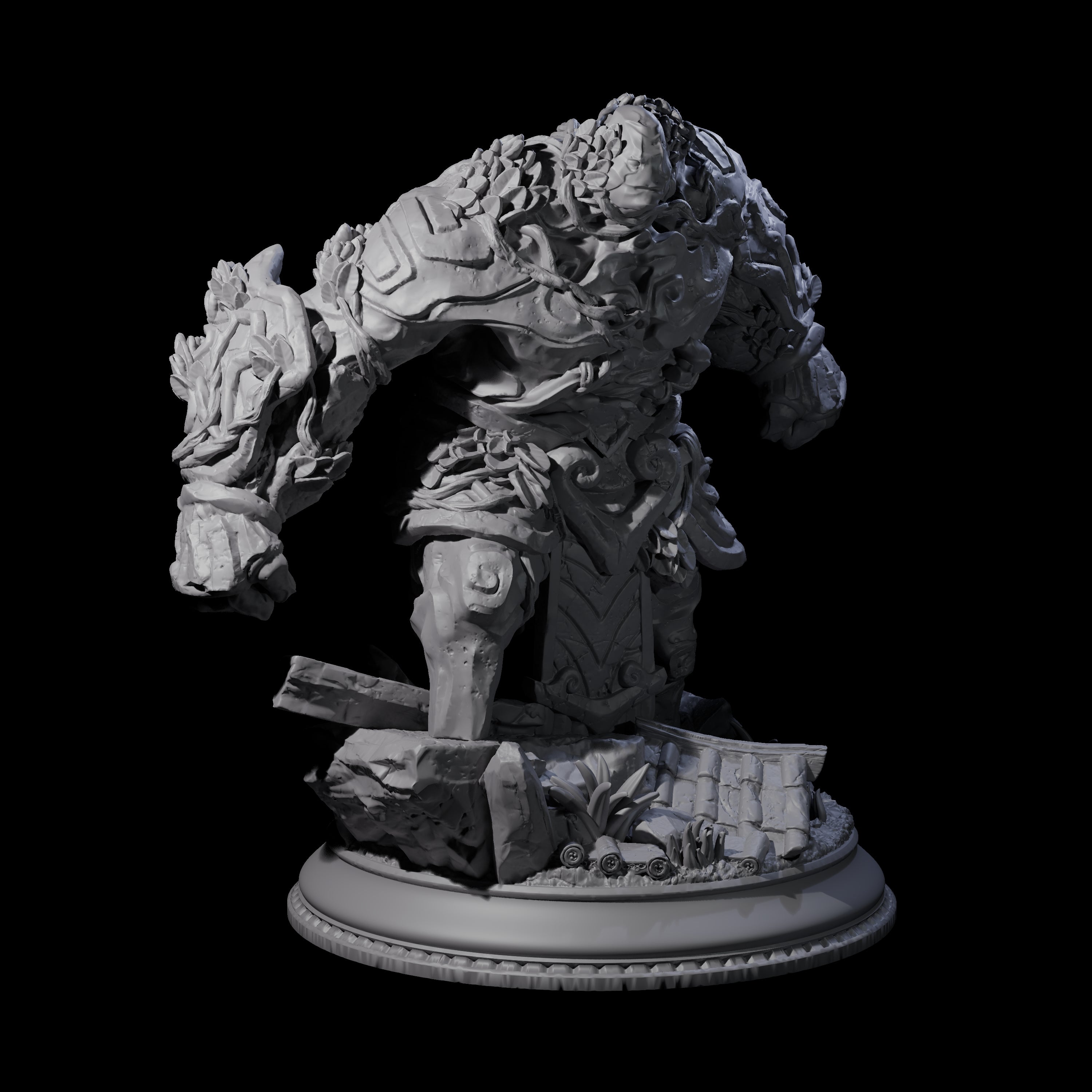 Hulking Jade Golem Miniature for Dungeons and Dragons, Pathfinder or other TTRPGs