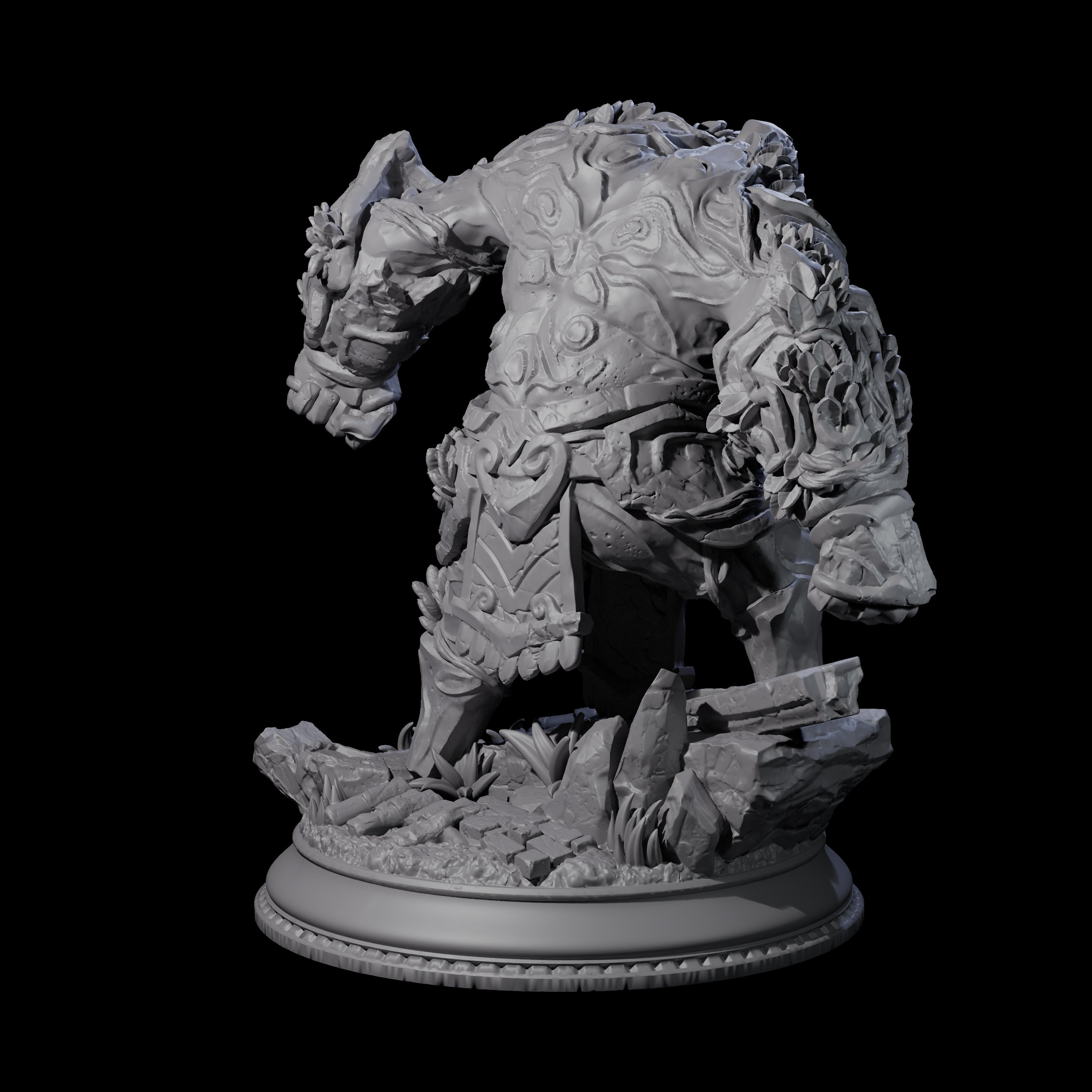 Hulking Jade Golem Miniature for Dungeons and Dragons, Pathfinder or other TTRPGs