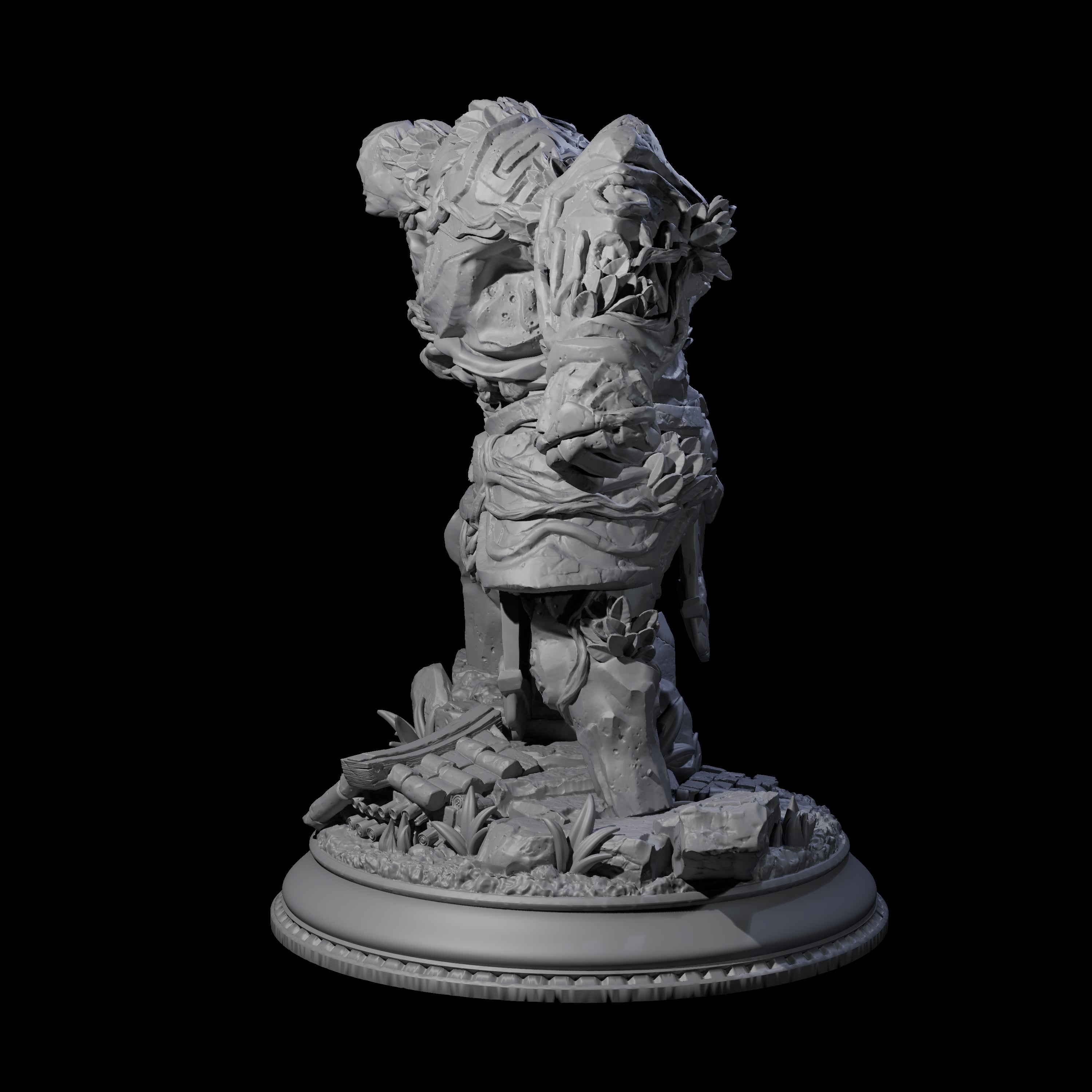 Hulking Jade Golem Miniature for Dungeons and Dragons, Pathfinder or other TTRPGs
