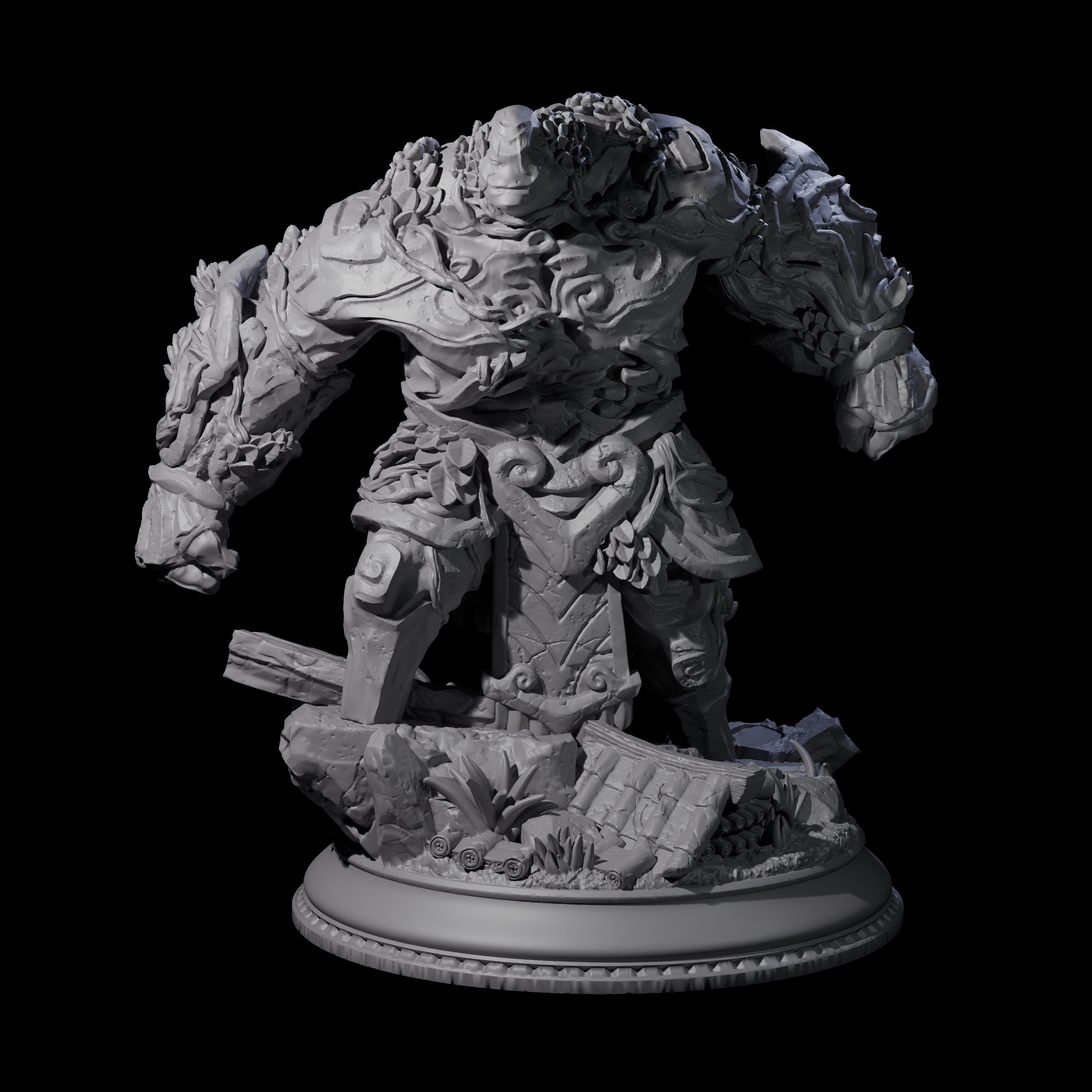 Hulking Jade Golem Miniature for Dungeons and Dragons, Pathfinder or other TTRPGs