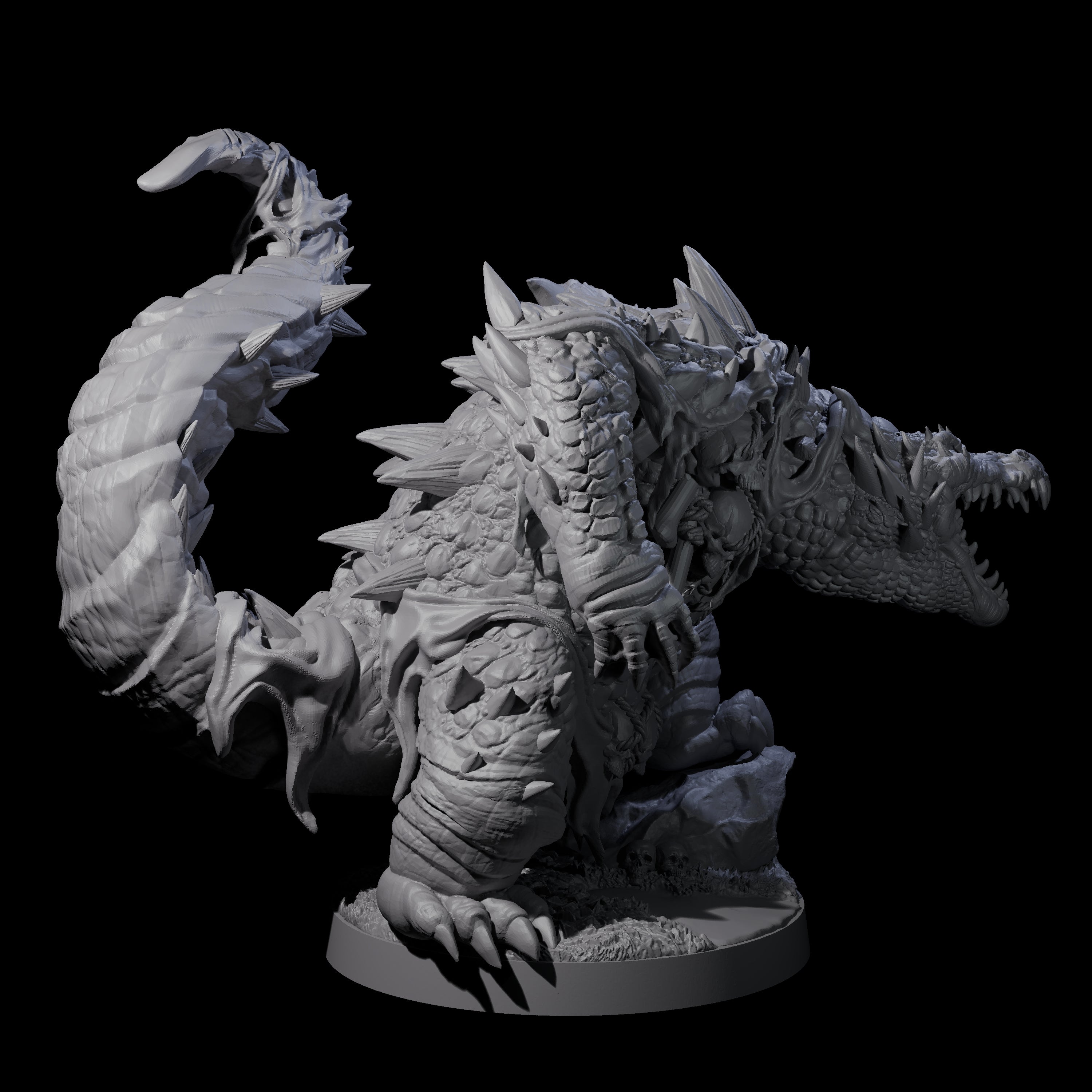 Hulking Lizardfolk Brute A Miniature for Dungeons and Dragons, Pathfinder or other TTRPGs