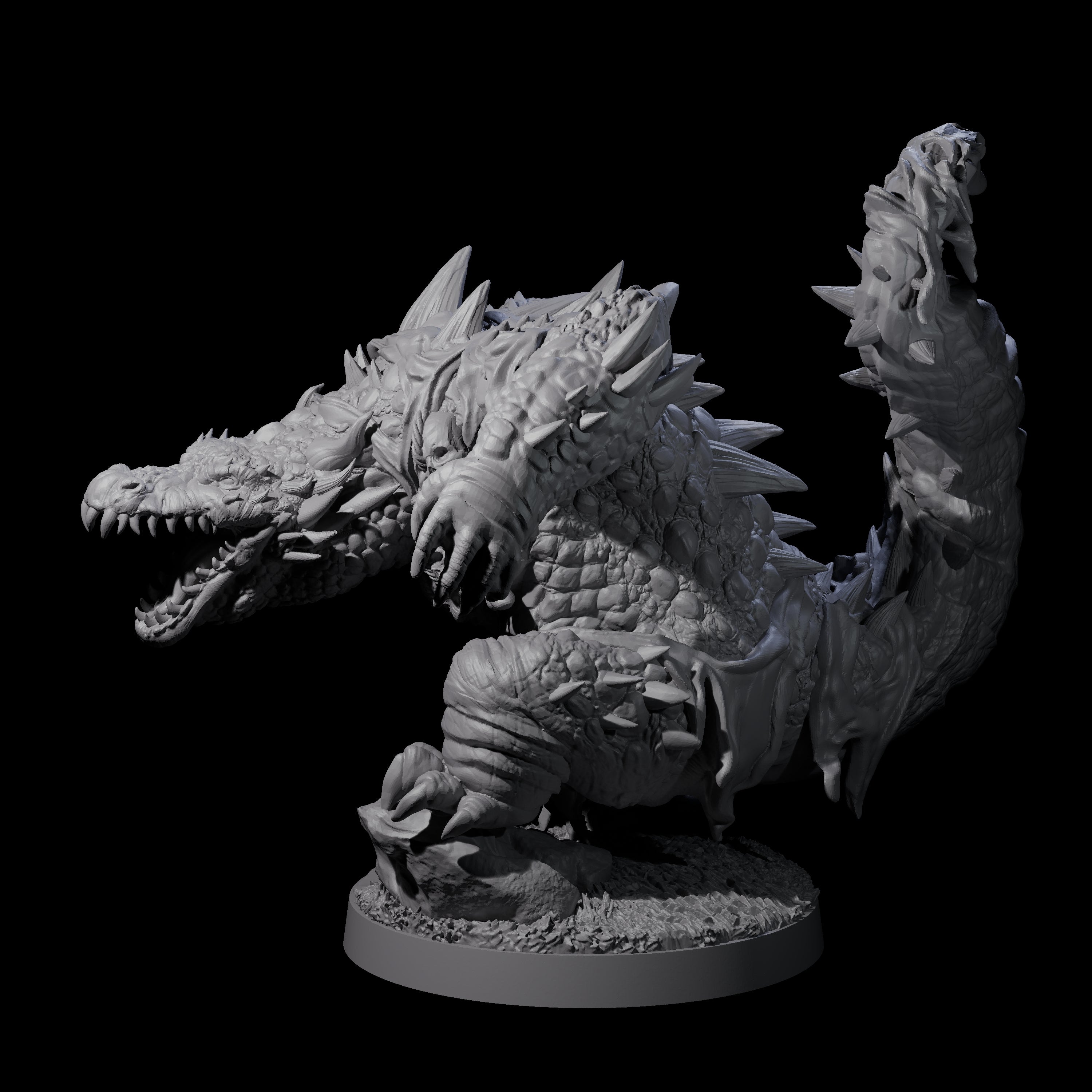Hulking Lizardfolk Brute A Miniature for Dungeons and Dragons, Pathfinder or other TTRPGs