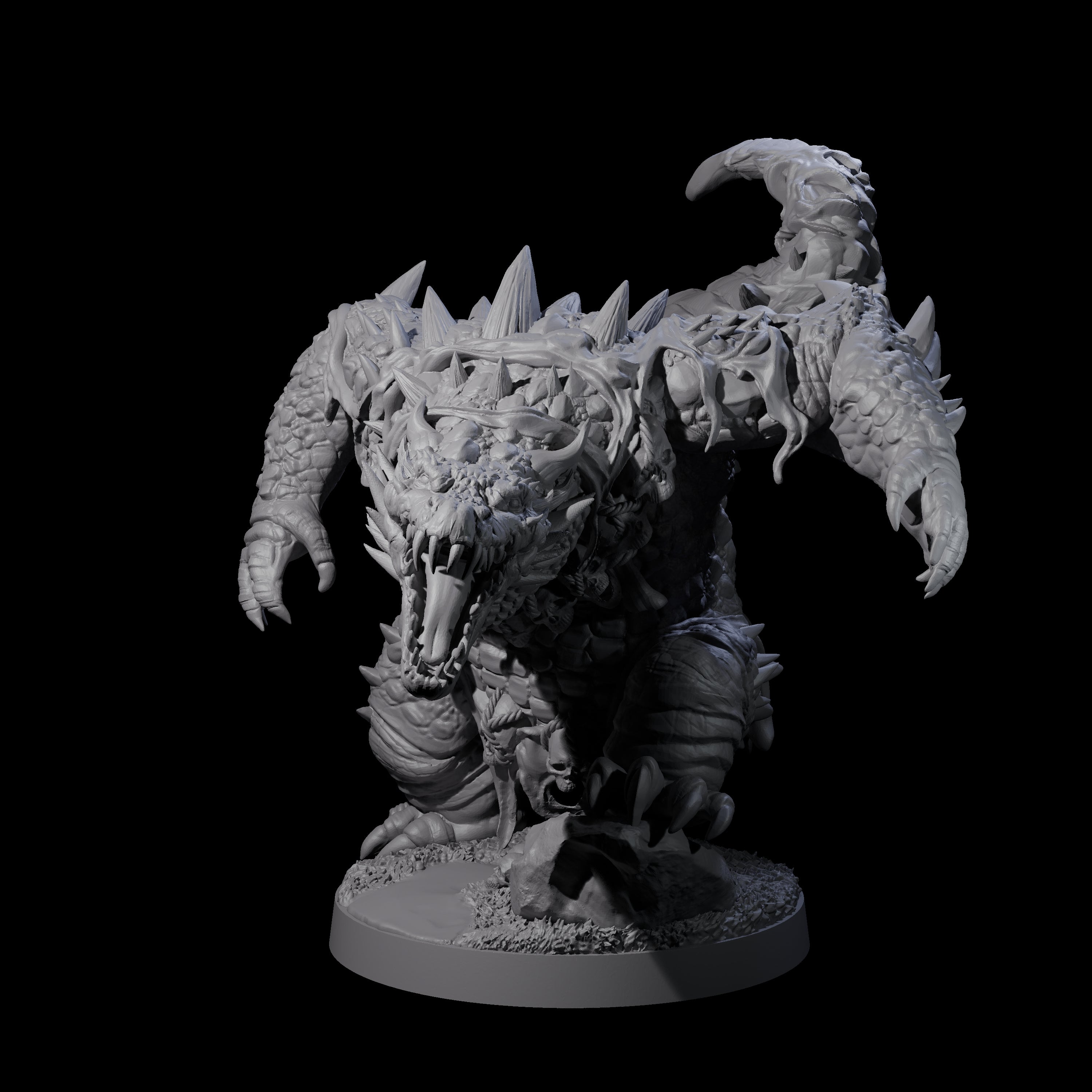 Hulking Lizardfolk Brute A Miniature for Dungeons and Dragons, Pathfinder or other TTRPGs