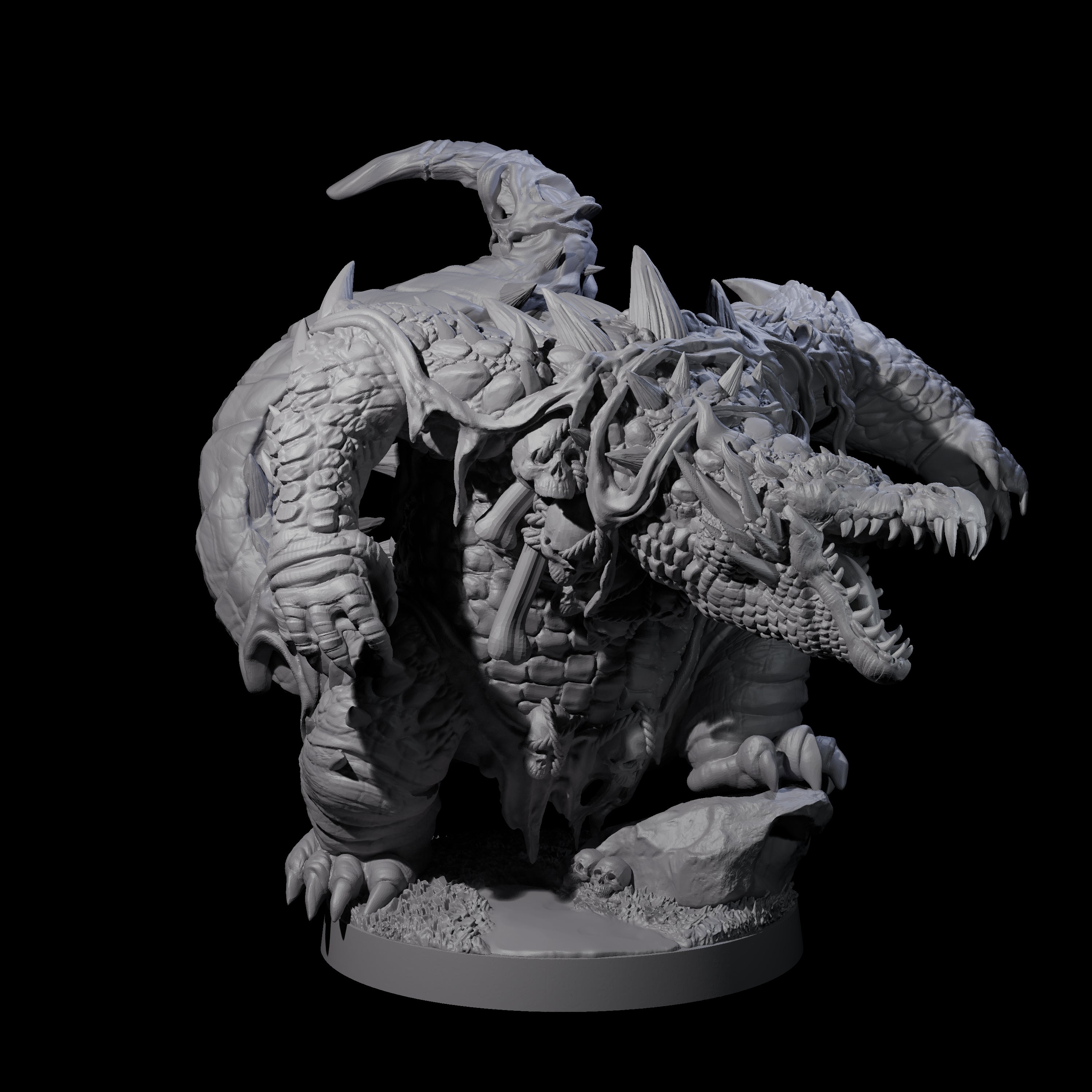 Hulking Lizardfolk Brute A Miniature for Dungeons and Dragons, Pathfinder or other TTRPGs