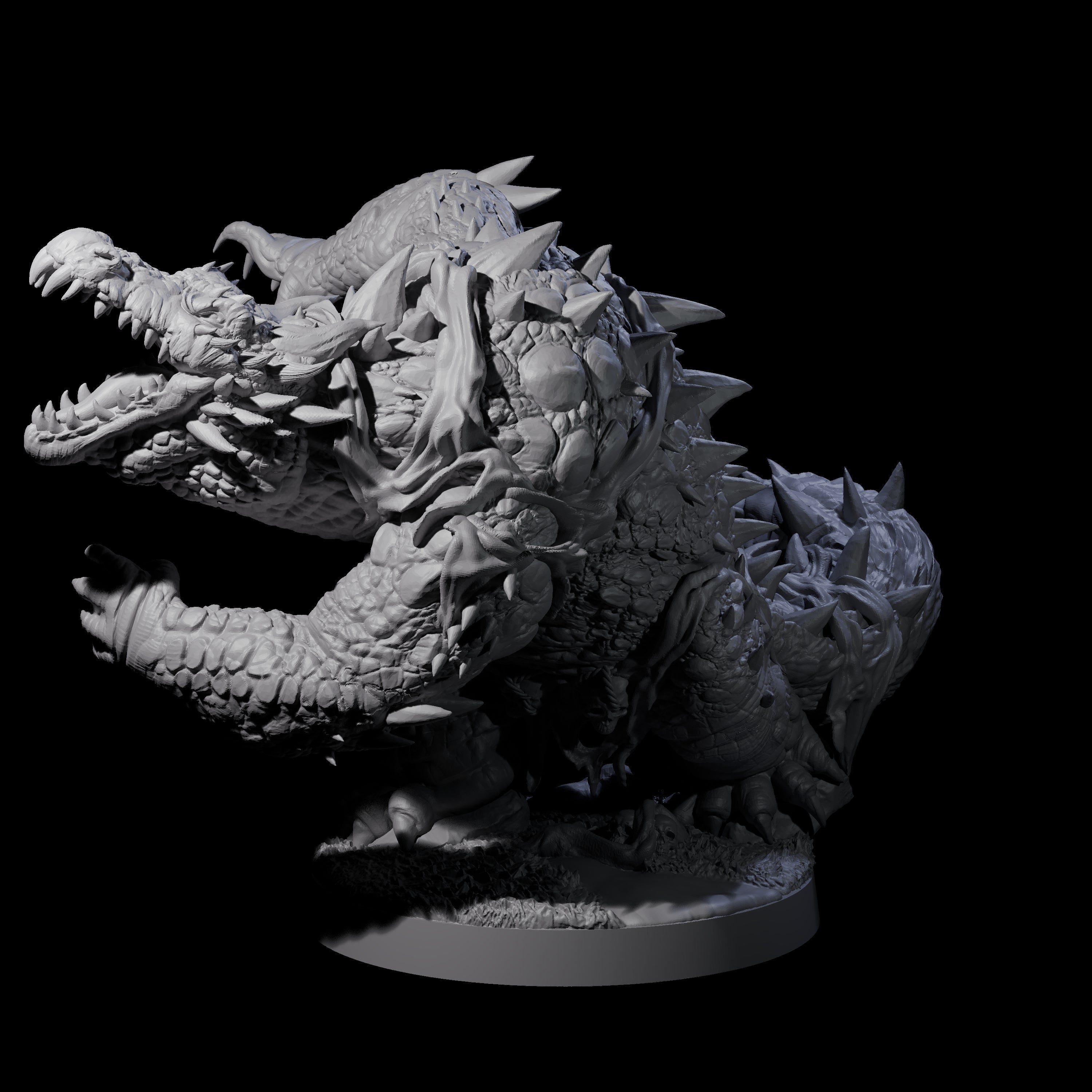 Hulking Lizardfolk Brute B Miniature for Dungeons and Dragons, Pathfinder or other TTRPGs