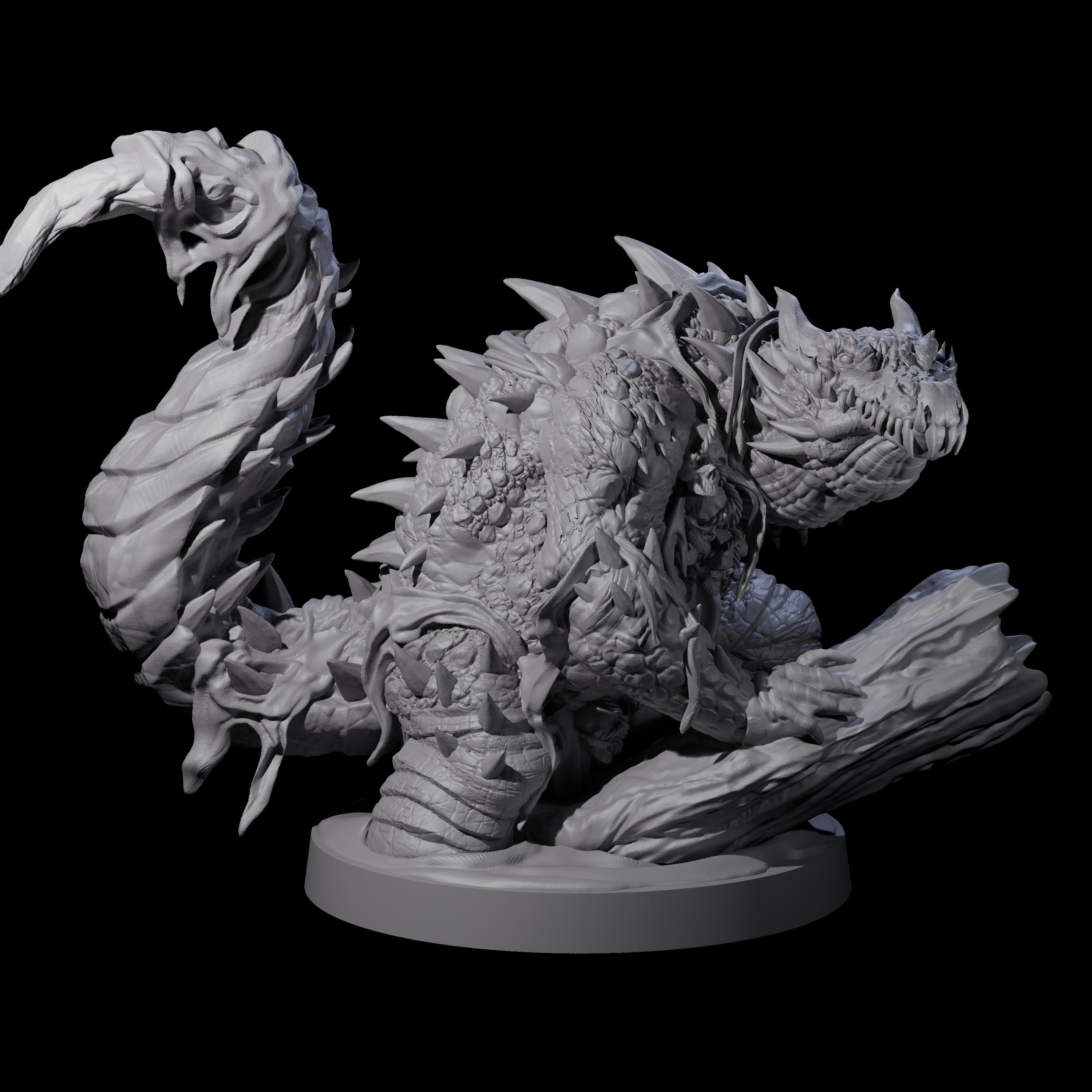Hulking Lizardfolk Brute C Miniature for Dungeons and Dragons, Pathfinder or other TTRPGs