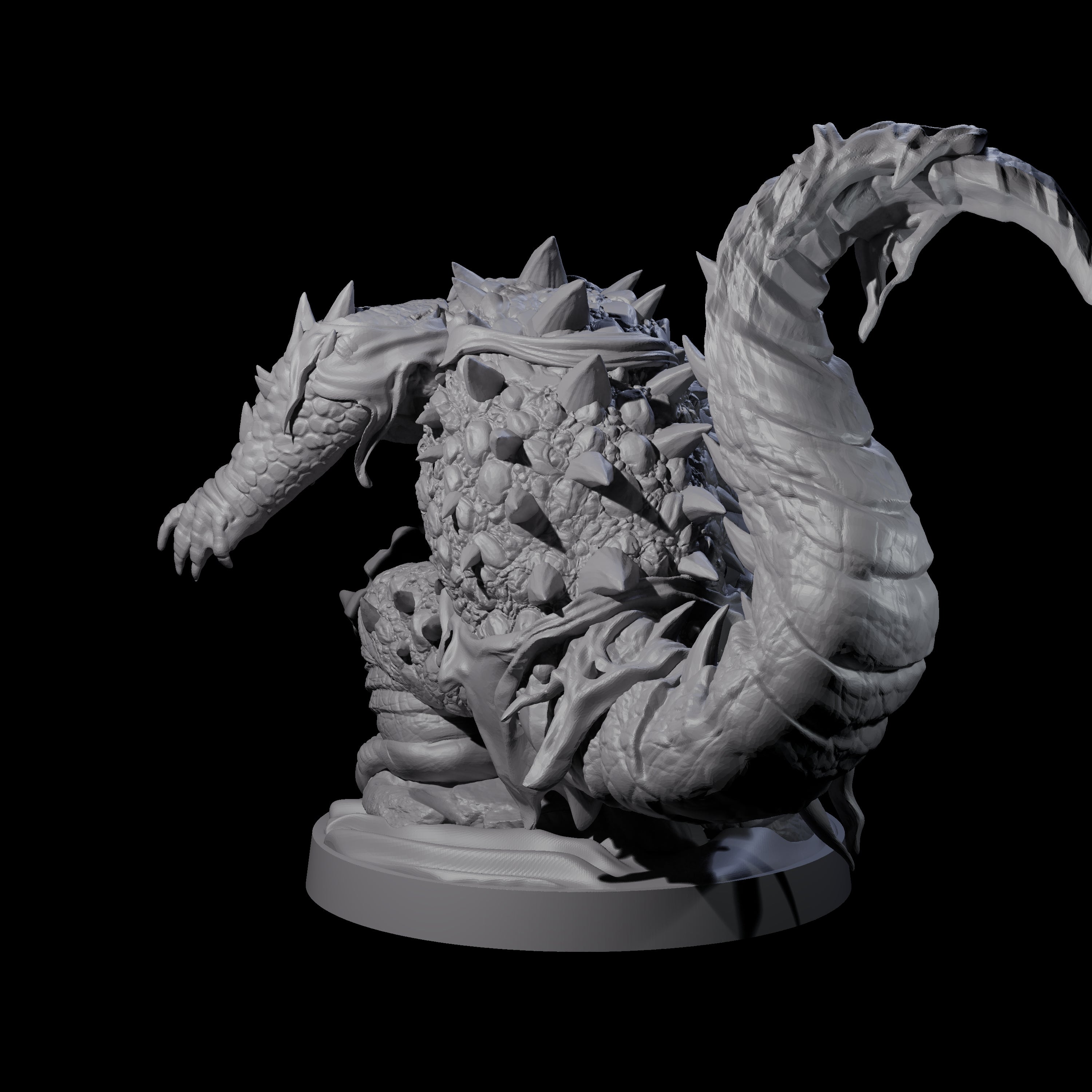 Hulking Lizardfolk Brute C Miniature for Dungeons and Dragons, Pathfinder or other TTRPGs