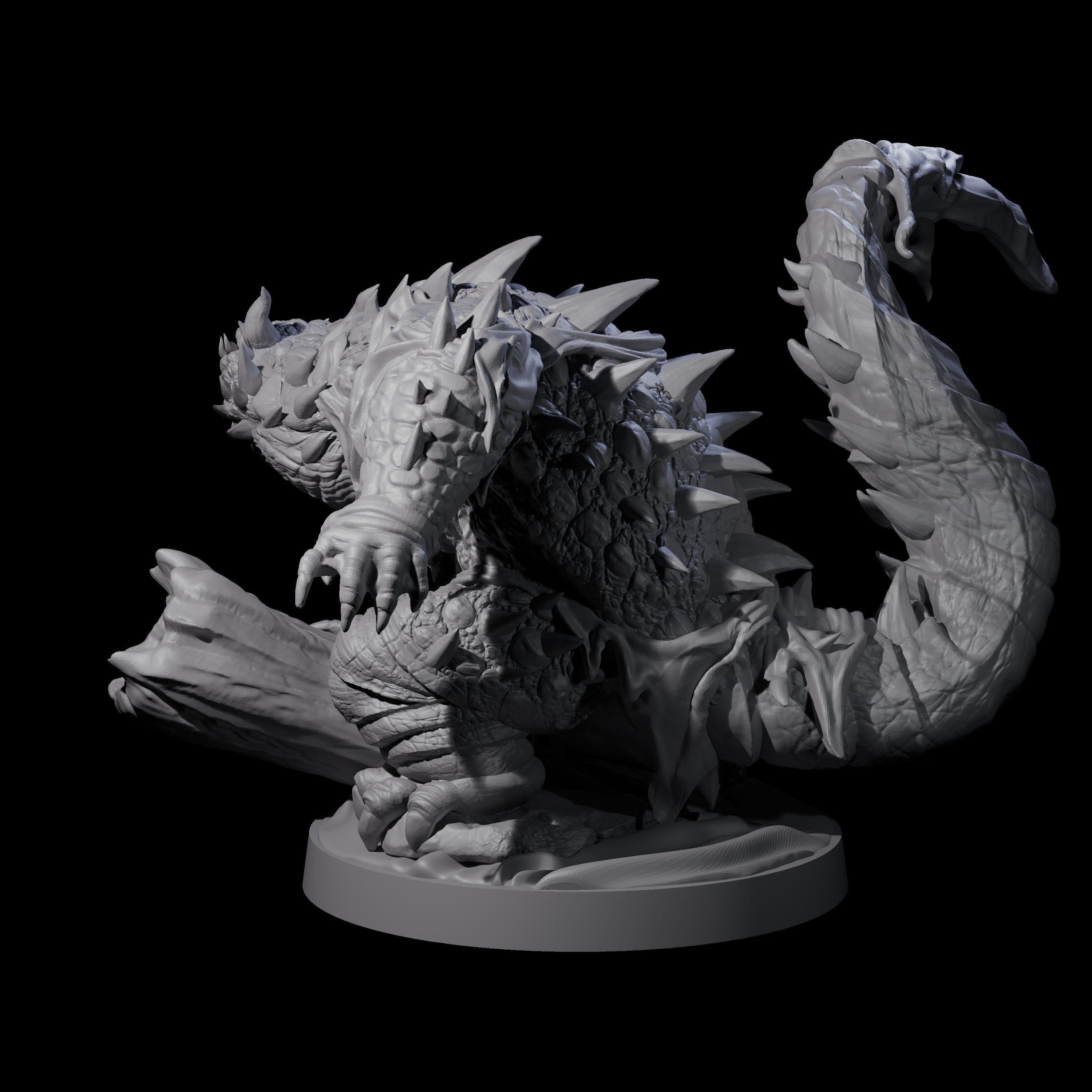 Hulking Lizardfolk Brute C Miniature for Dungeons and Dragons, Pathfinder or other TTRPGs