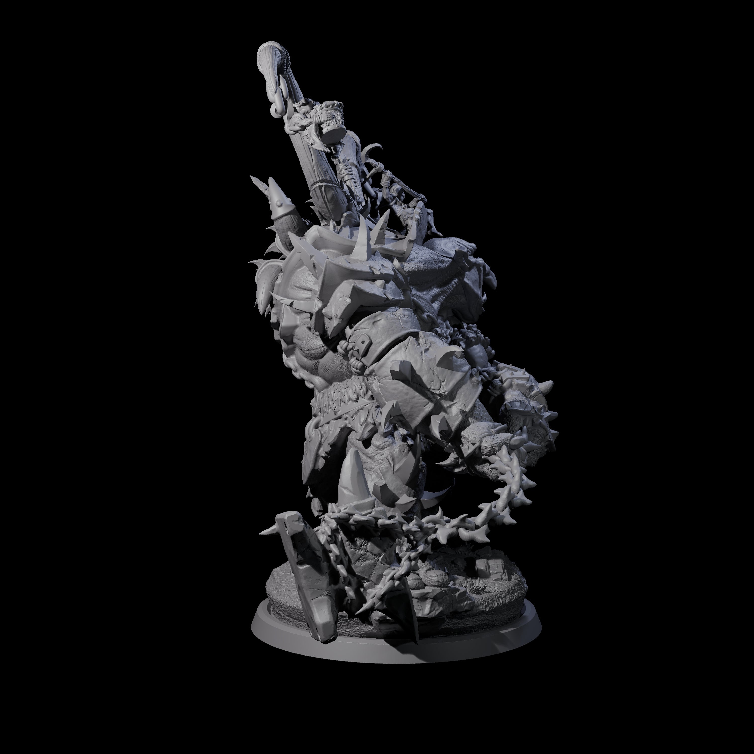 Hulking Ogre Juggernaut A Miniature for Dungeons and Dragons, Pathfinder or other TTRPGs