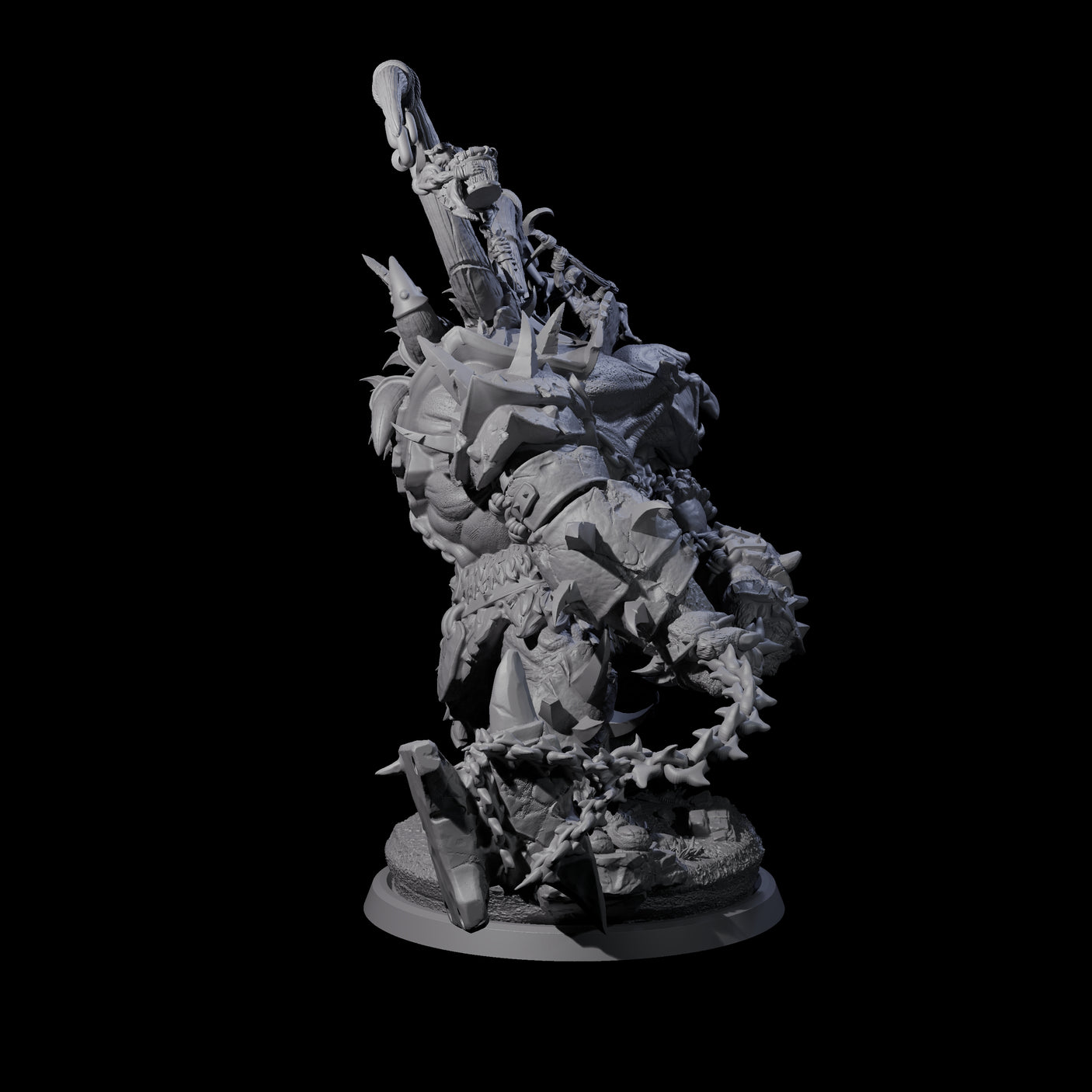 Hulking Ogre Juggernaut A Miniature for Dungeons and Dragons, Pathfinder or other TTRPGs