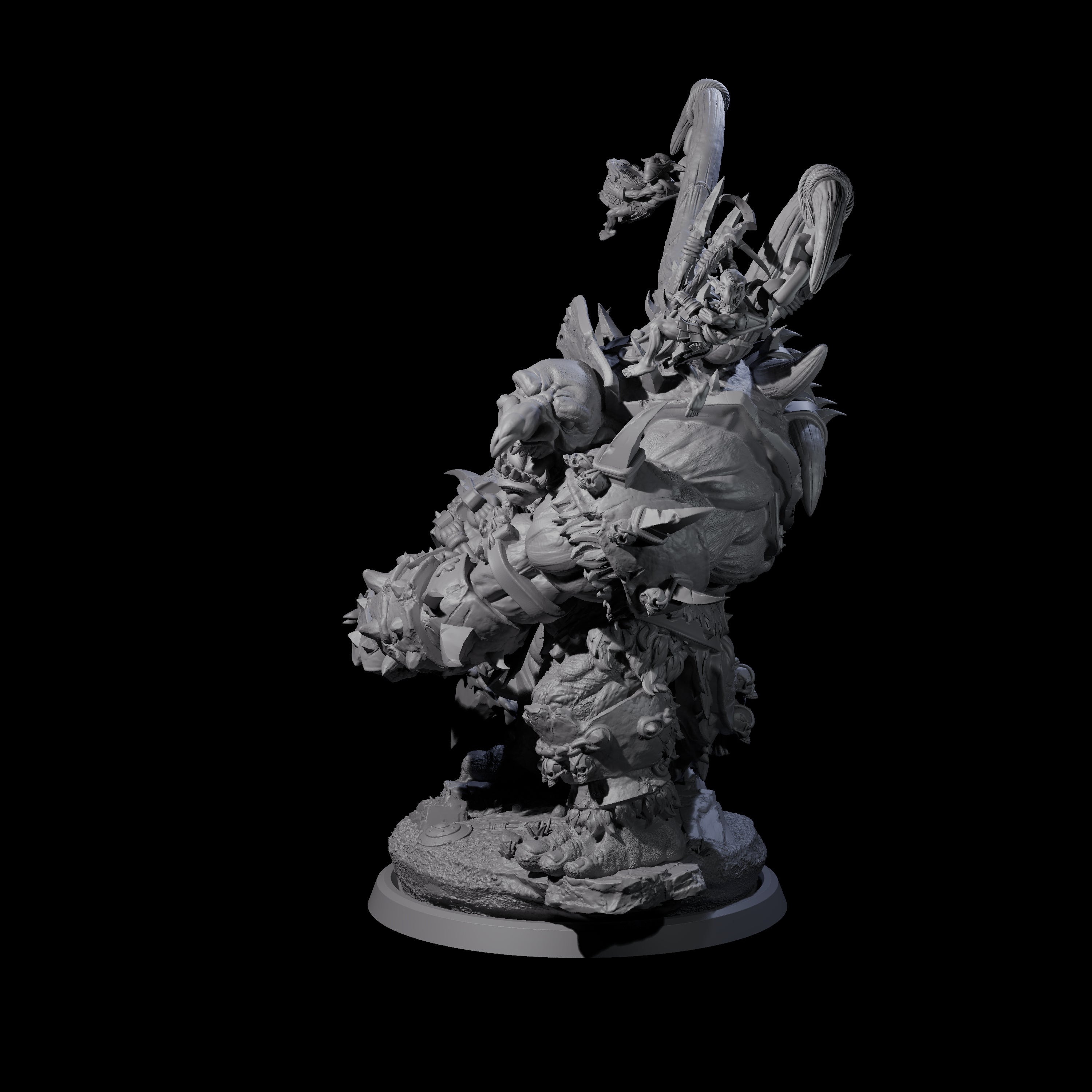 Hulking Ogre Juggernaut A Miniature for Dungeons and Dragons, Pathfinder or other TTRPGs