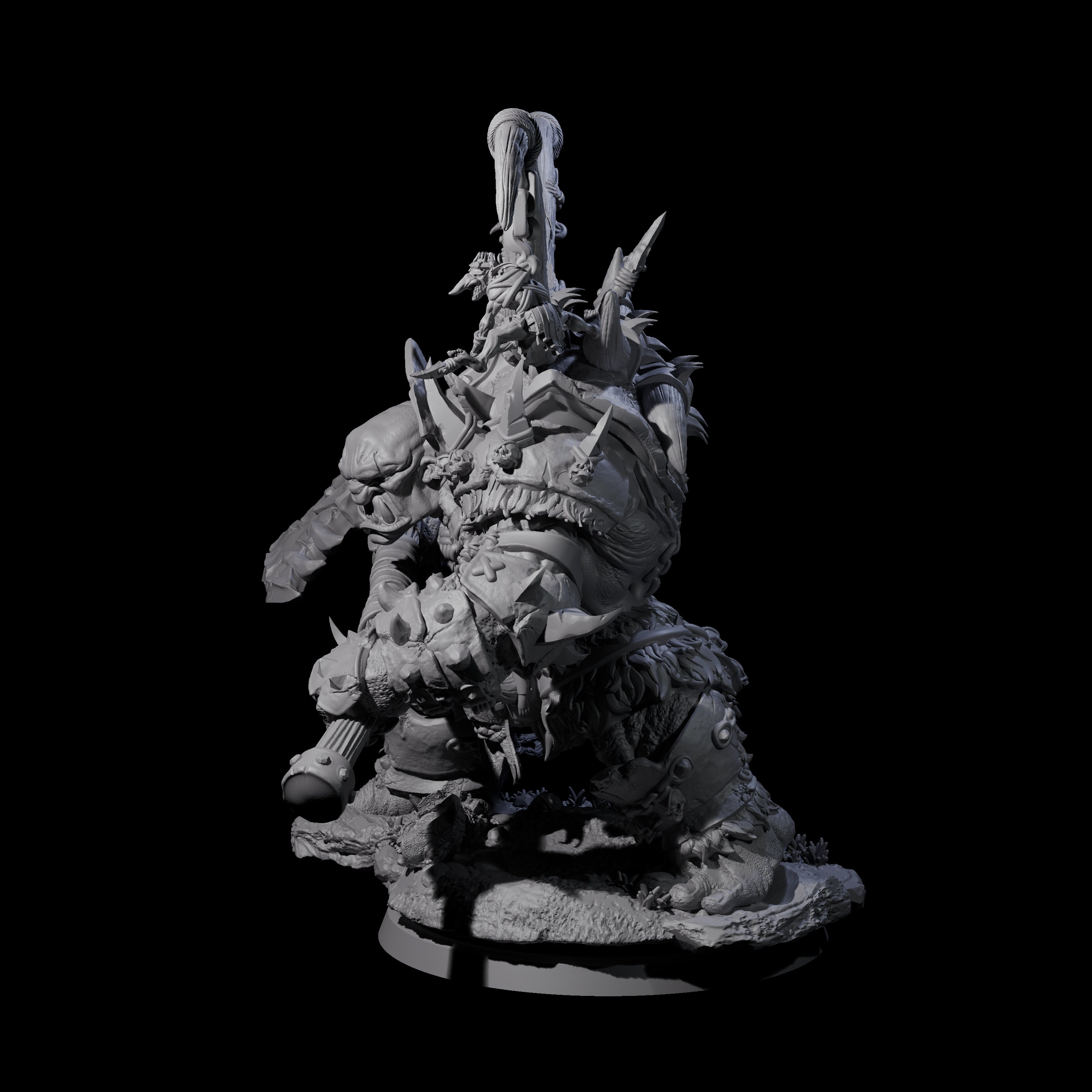 Hulking Ogre Juggernaut B Miniature for Dungeons and Dragons, Pathfinder or other TTRPGs
