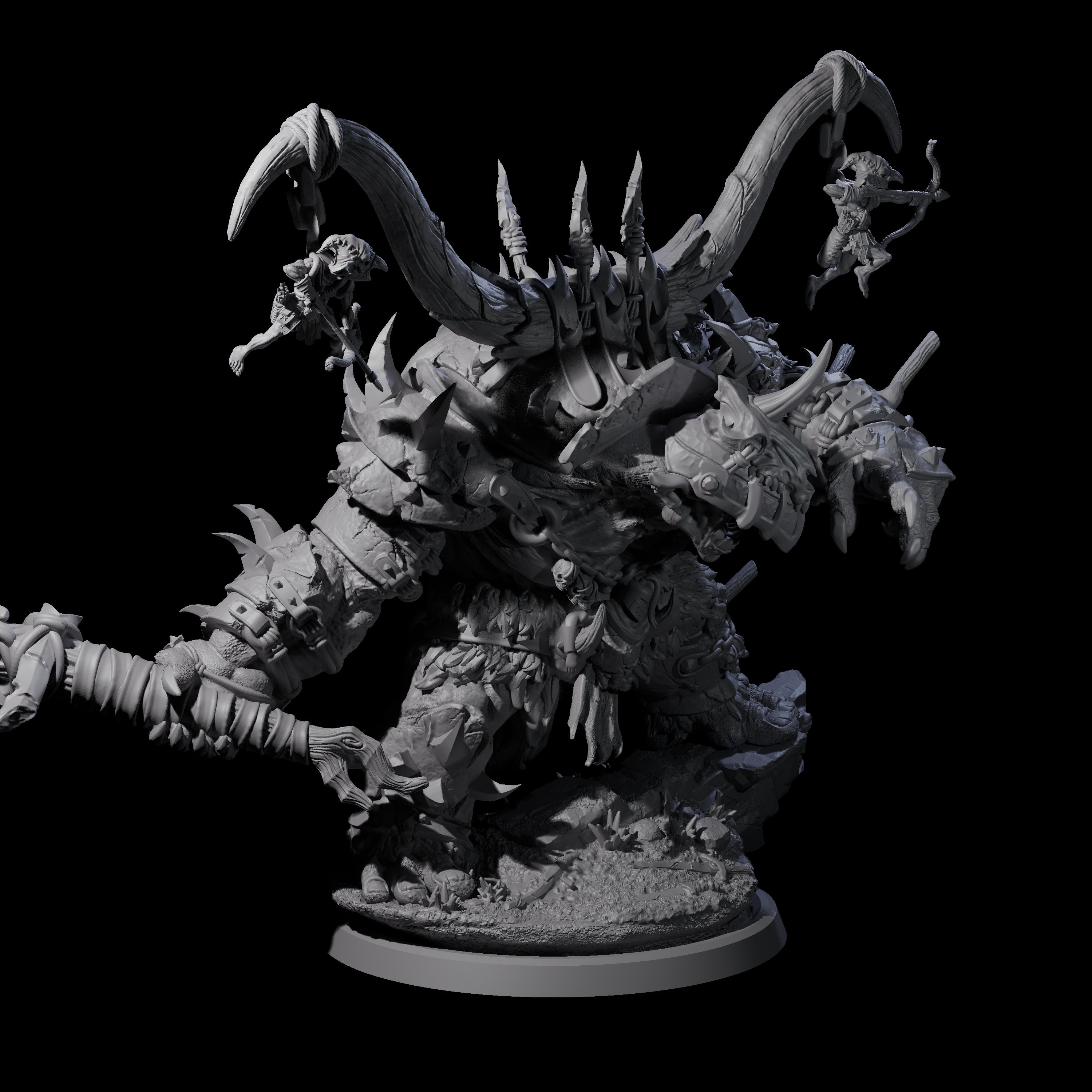 Hulking Ogre Juggernaut C Miniature for Dungeons and Dragons, Pathfinder or other TTRPGs