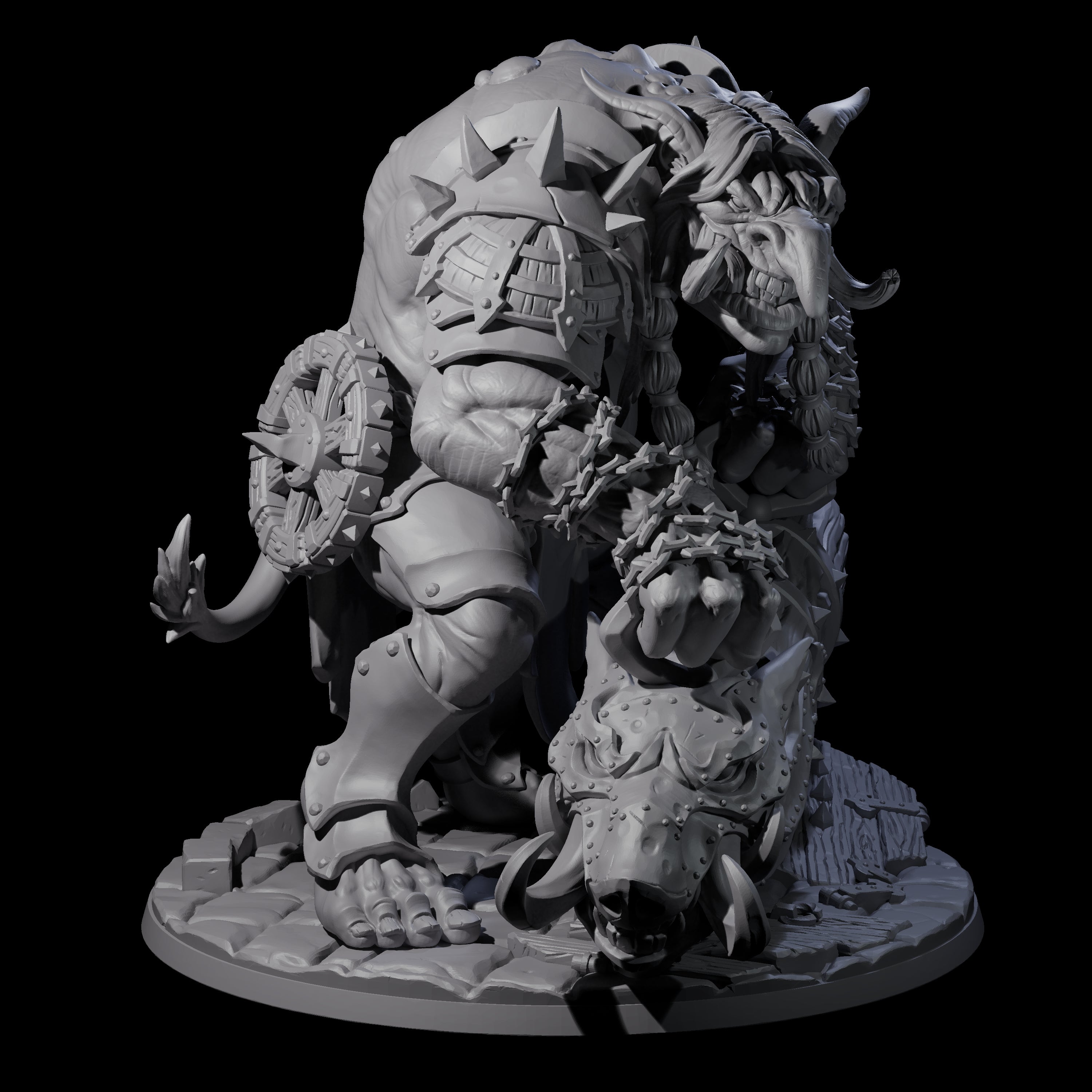 Hulking Siege Troll Miniature for Dungeons and Dragons, Pathfinder or other TTRPGs