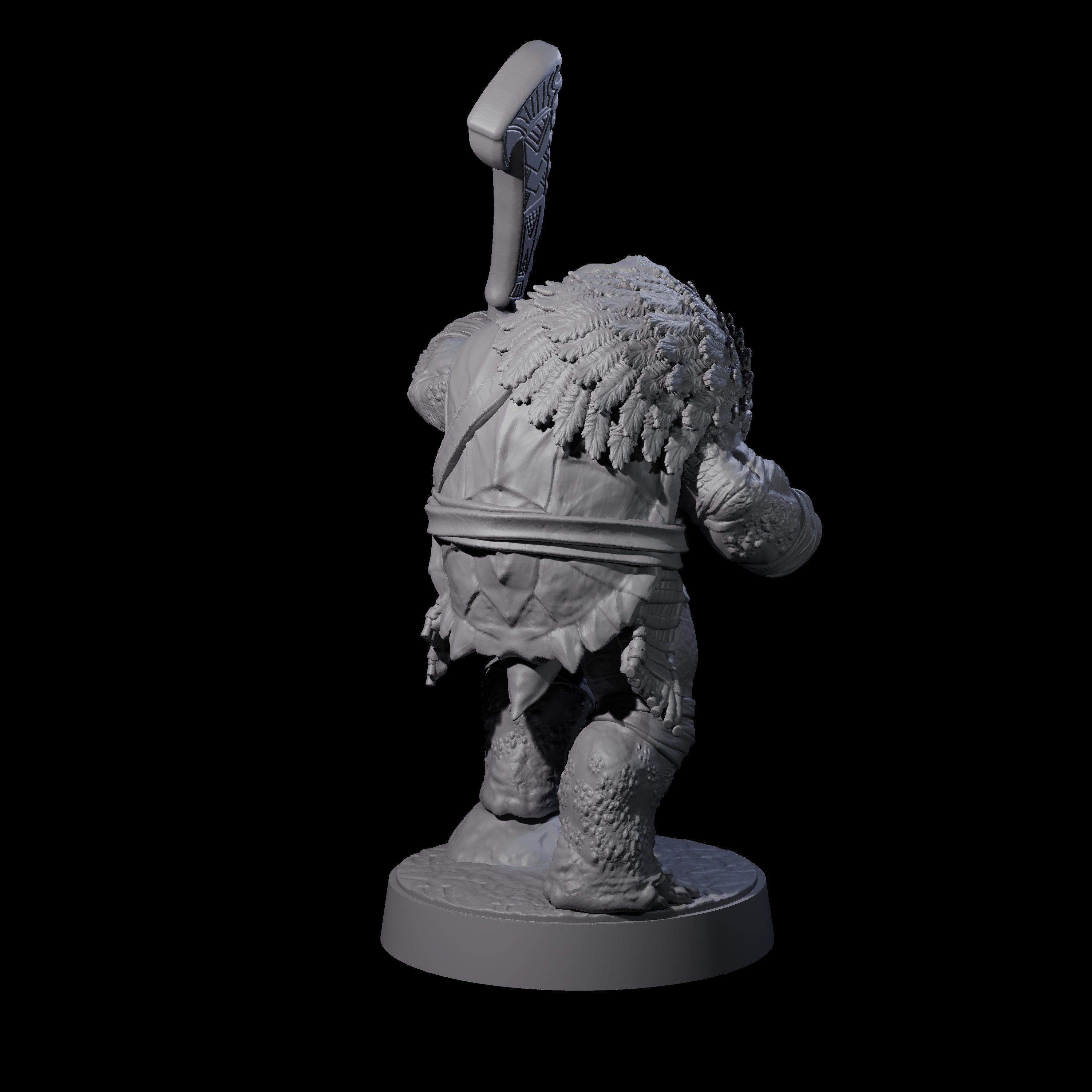 Hulking Skum Brute A Miniature for Dungeons and Dragons, Pathfinder or other TTRPGs