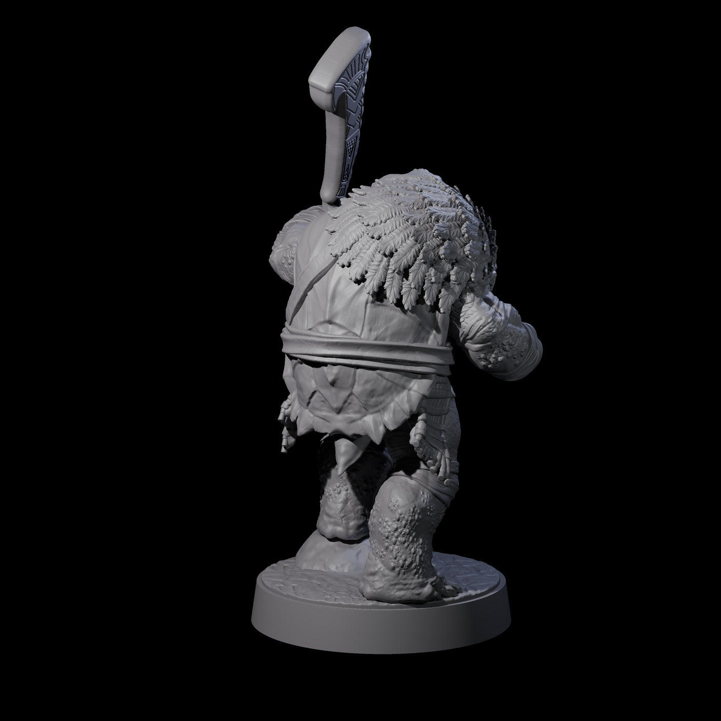 Hulking Skum Brute A Miniature for Dungeons and Dragons, Pathfinder or other TTRPGs