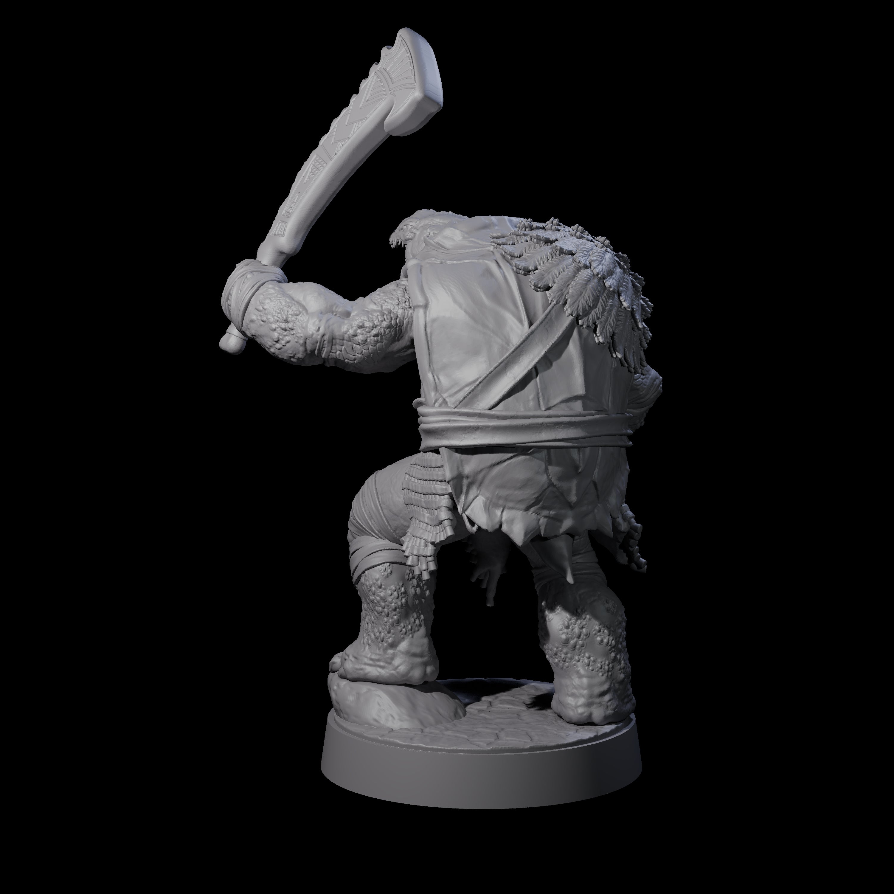 Hulking Skum Brute A Miniature for Dungeons and Dragons, Pathfinder or other TTRPGs