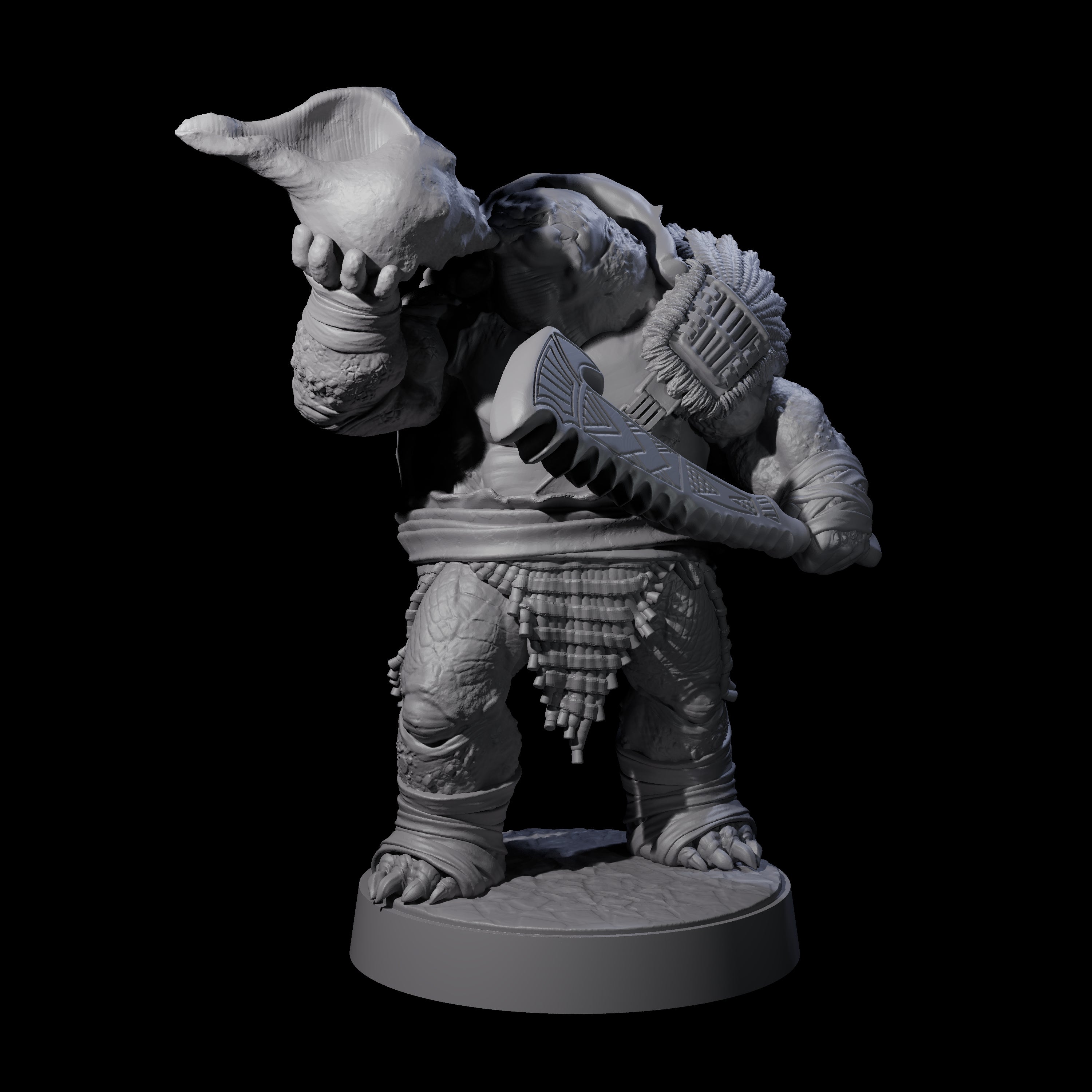 Hulking Skum Brute B Miniature for Dungeons and Dragons, Pathfinder or other TTRPGs