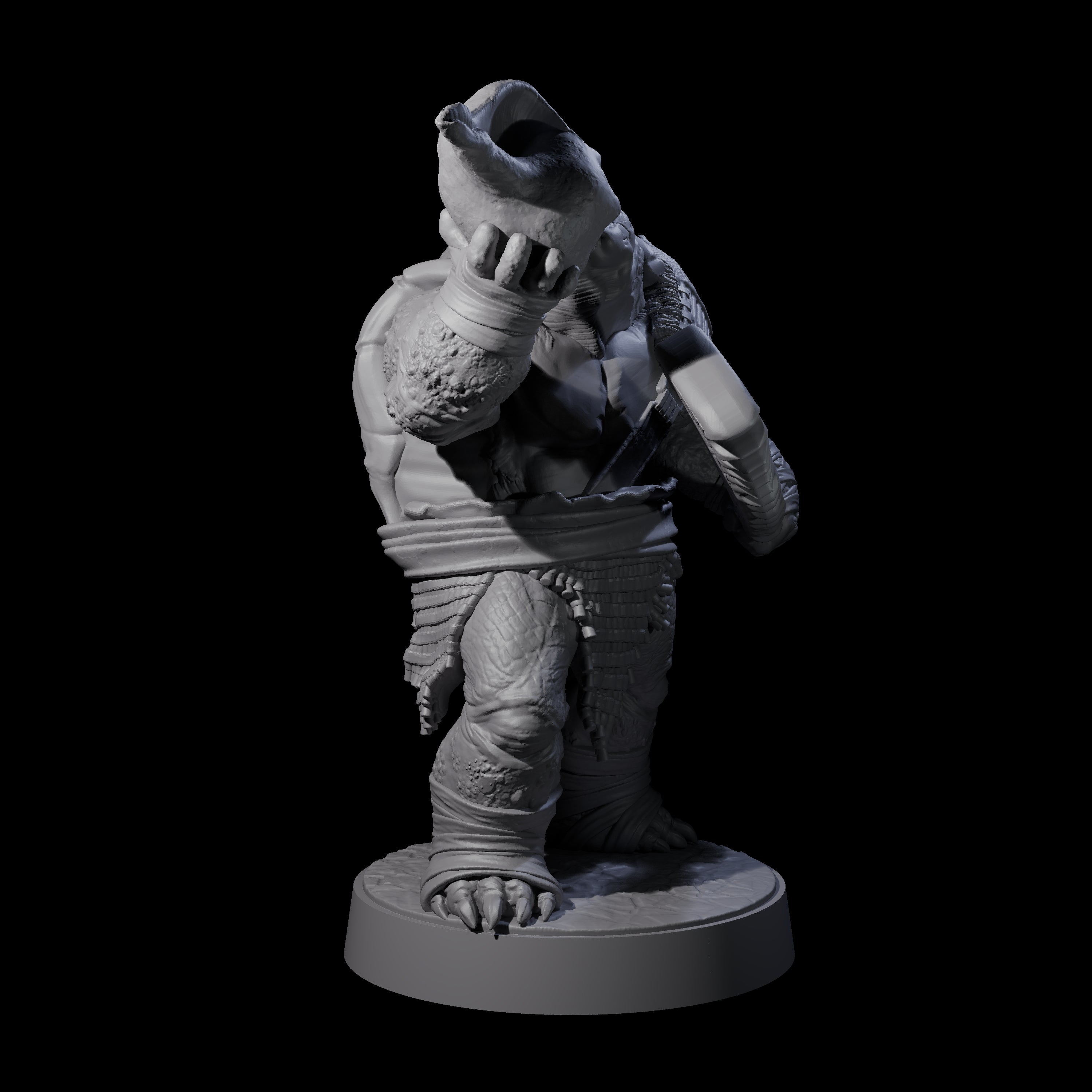 Hulking Skum Brute B Miniature for Dungeons and Dragons, Pathfinder or other TTRPGs