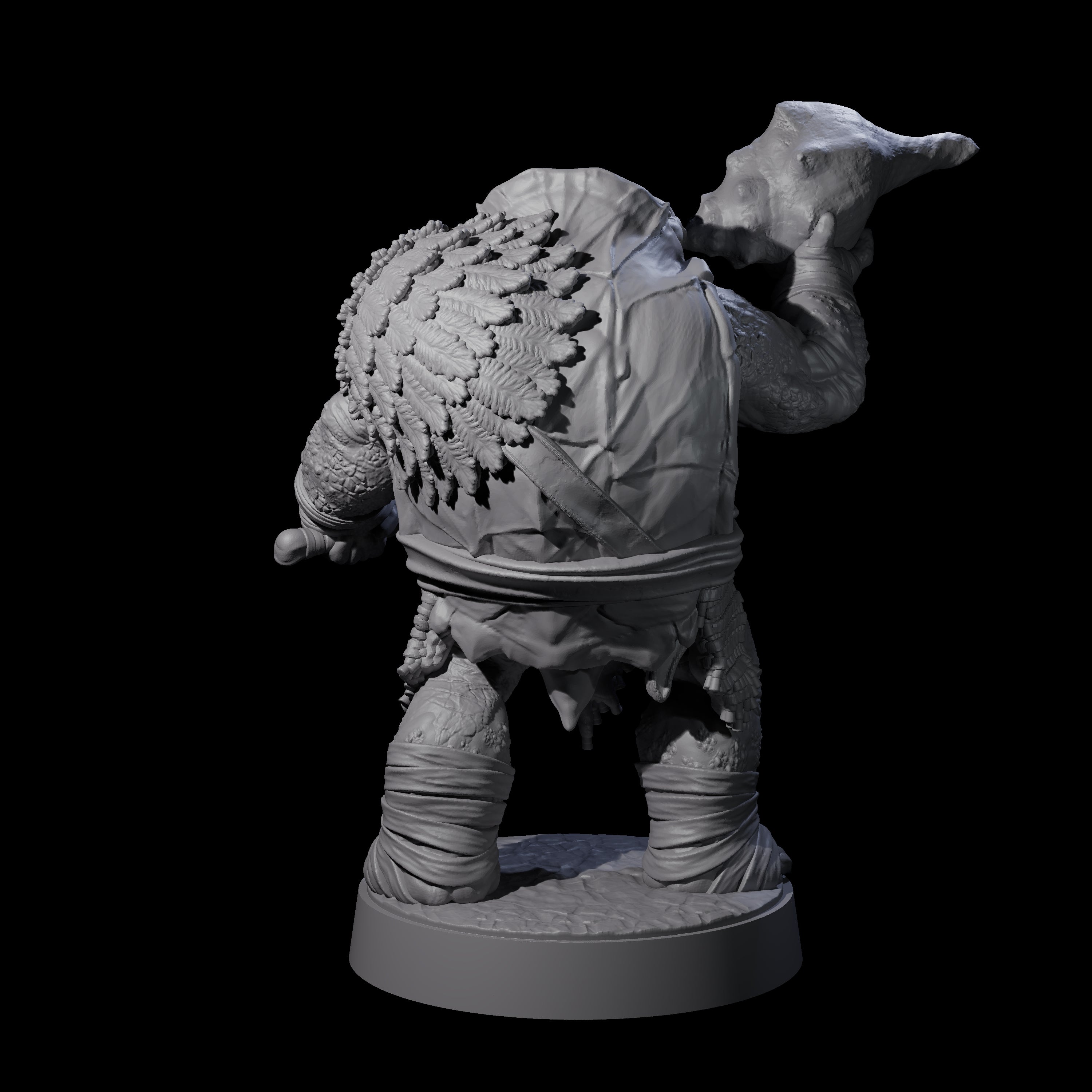 Hulking Skum Brute B Miniature for Dungeons and Dragons, Pathfinder or other TTRPGs