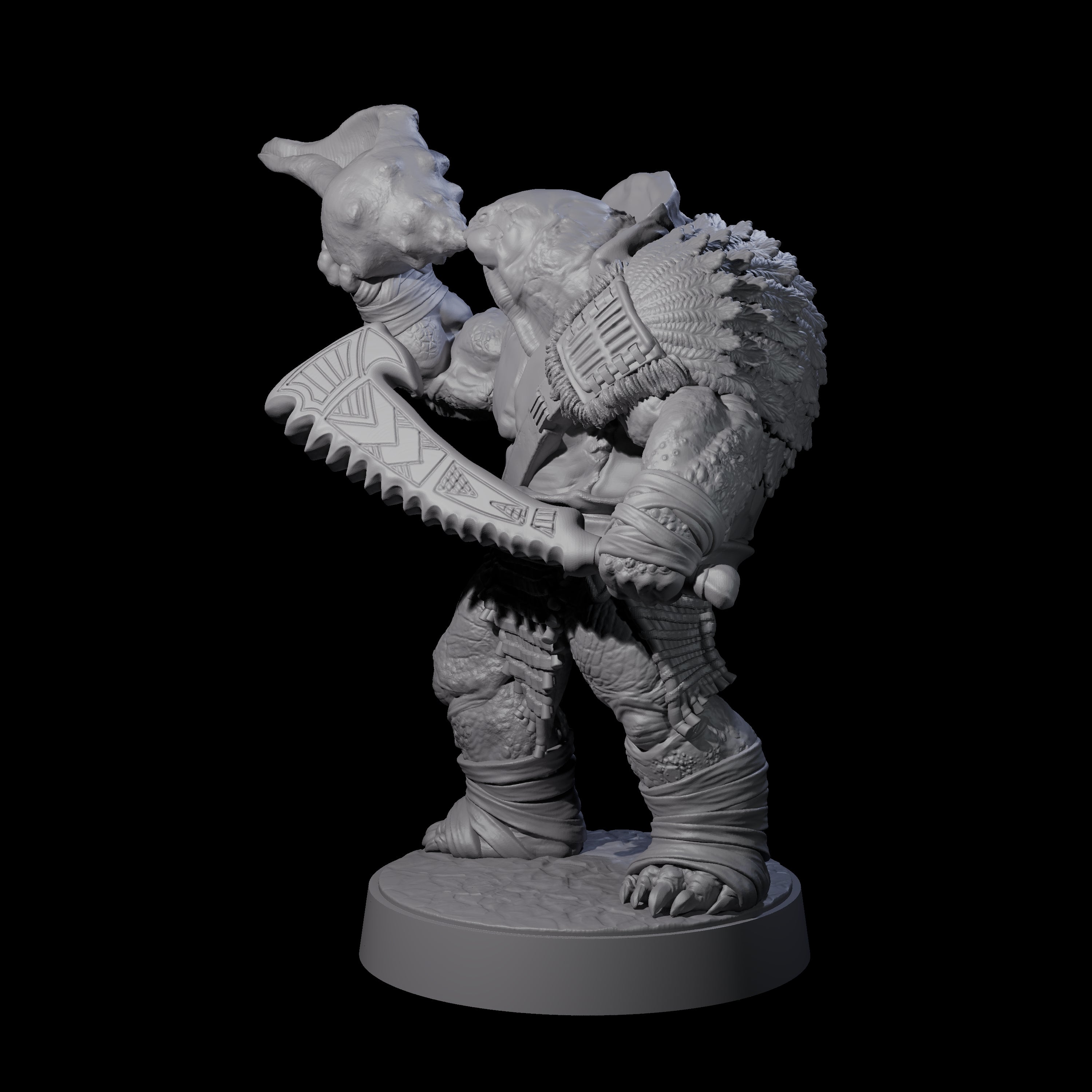 Hulking Skum Brute B Miniature for Dungeons and Dragons, Pathfinder or other TTRPGs