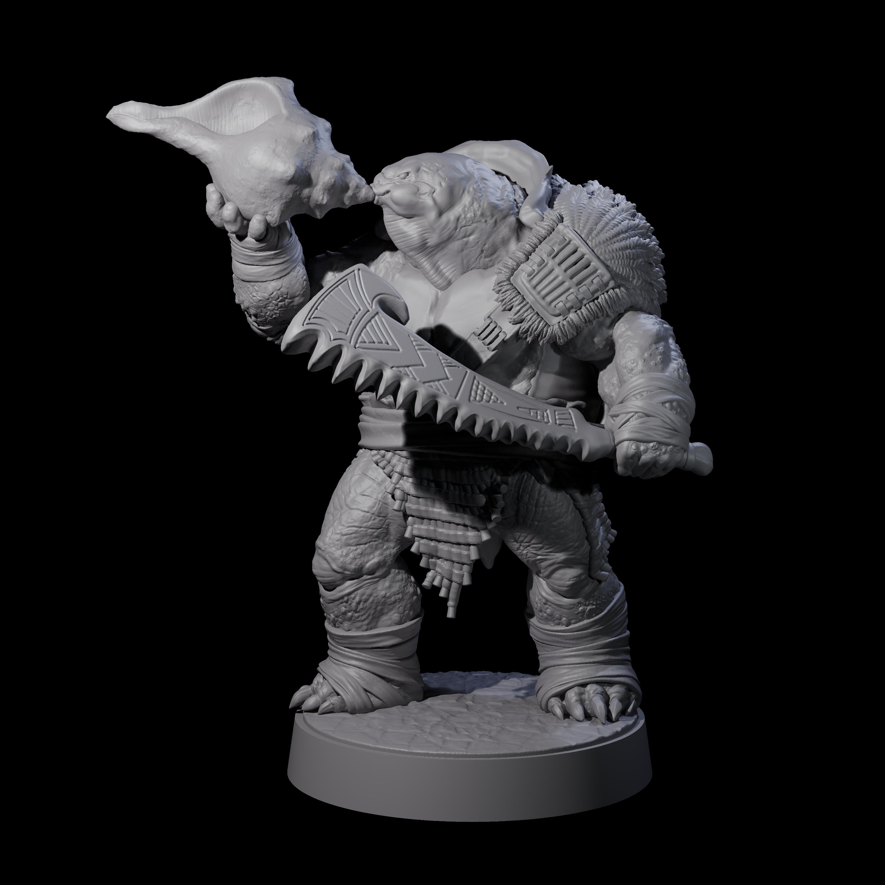 Hulking Skum Brute B Miniature for Dungeons and Dragons, Pathfinder or other TTRPGs
