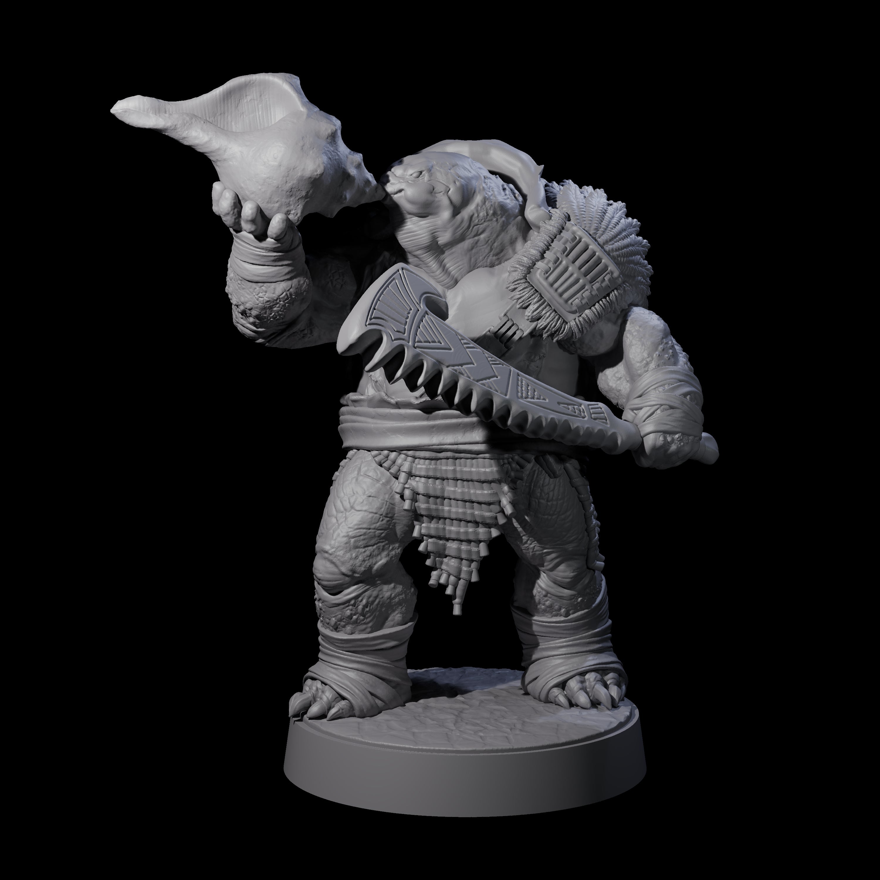 Hulking Skum Brute B Miniature for Dungeons and Dragons, Pathfinder or other TTRPGs