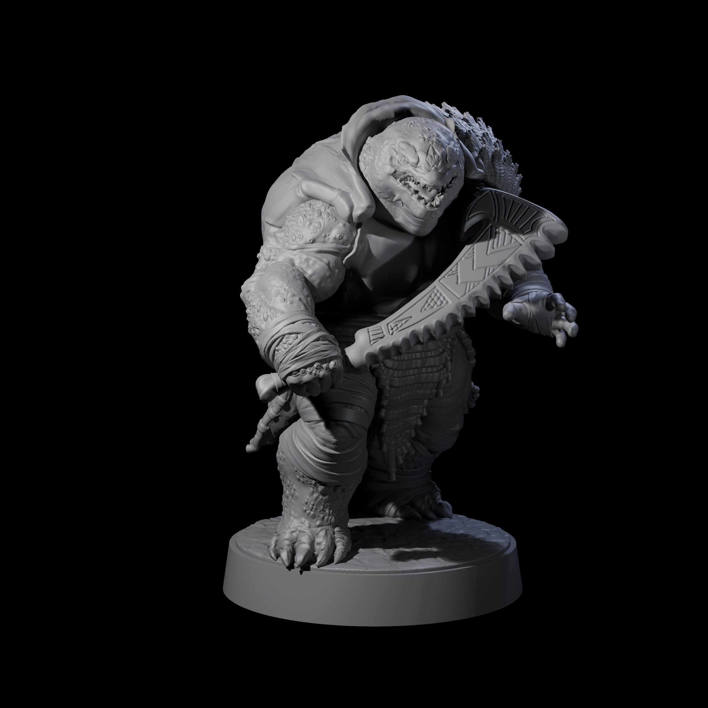 Hulking Skum Brute D Miniature for Dungeons and Dragons, Pathfinder or other TTRPGs