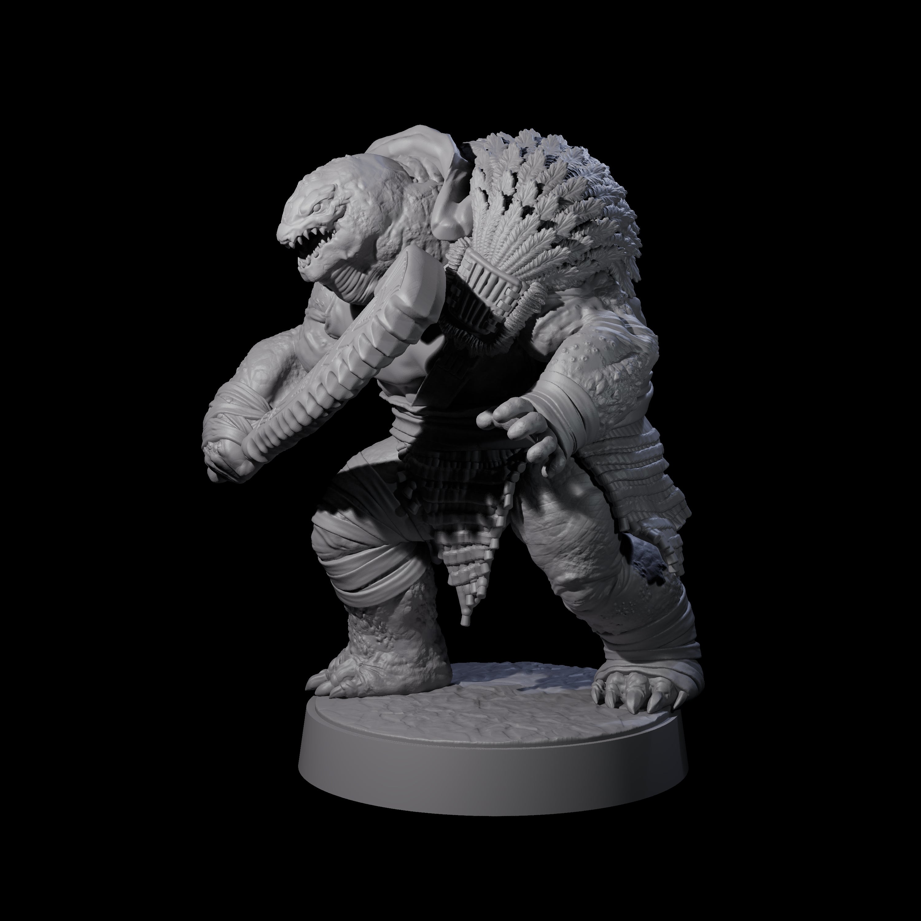Hulking Skum Brute D Miniature for Dungeons and Dragons, Pathfinder or other TTRPGs