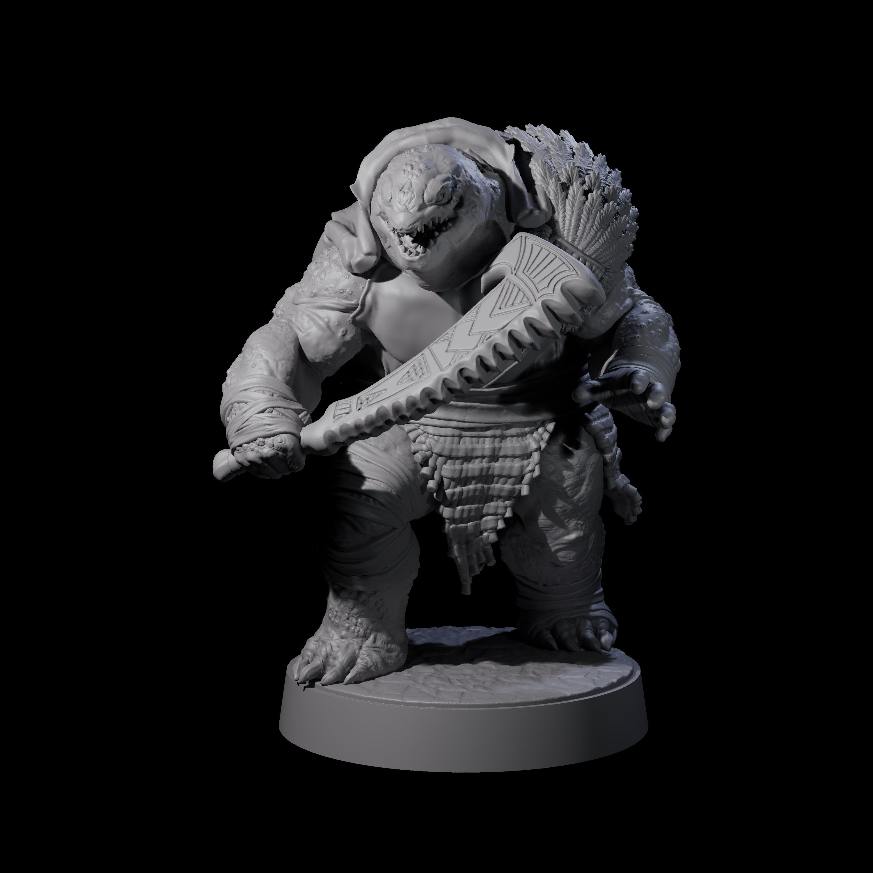 Hulking Skum Brute D Miniature for Dungeons and Dragons, Pathfinder or other TTRPGs