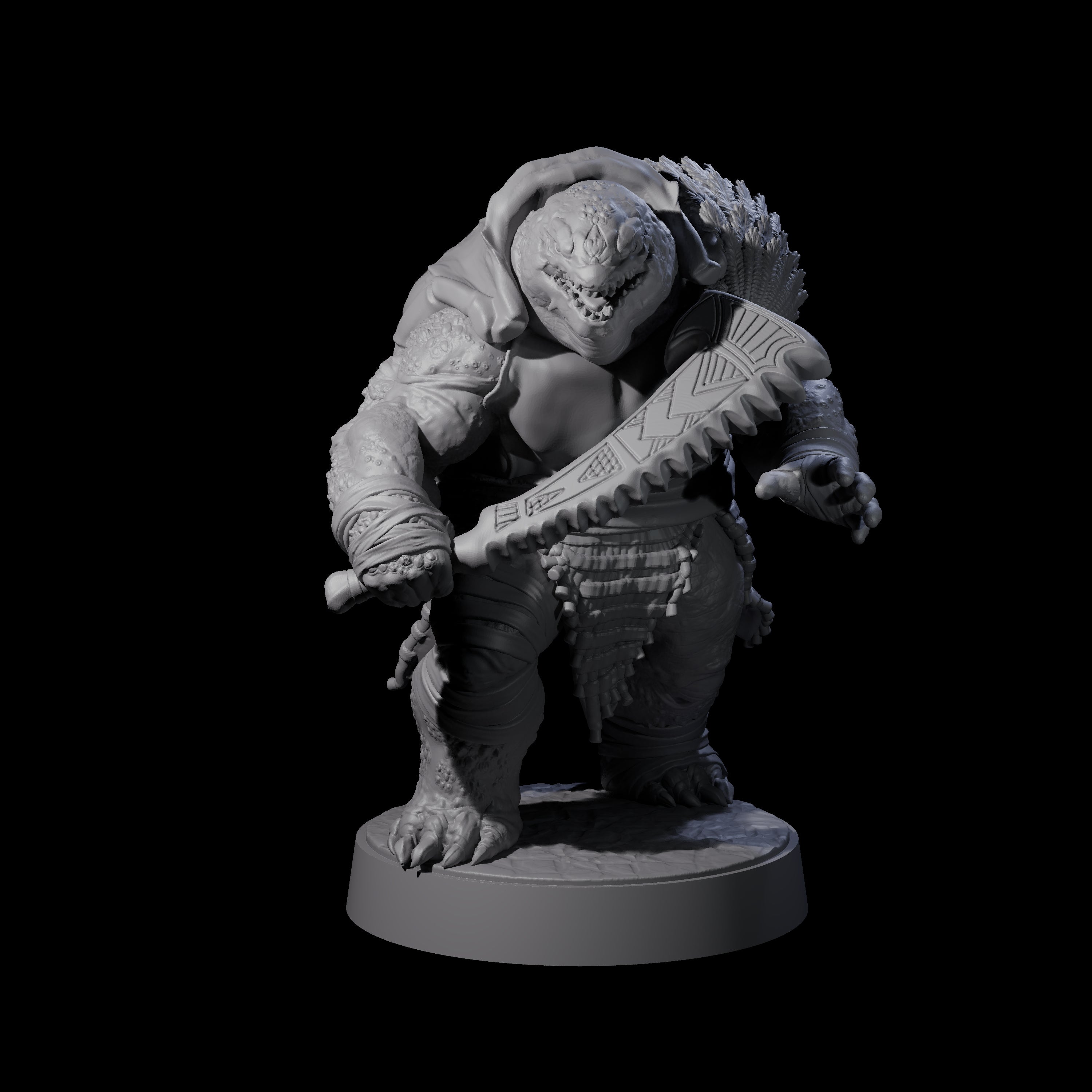 Hulking Skum Brute D Miniature for Dungeons and Dragons, Pathfinder or other TTRPGs