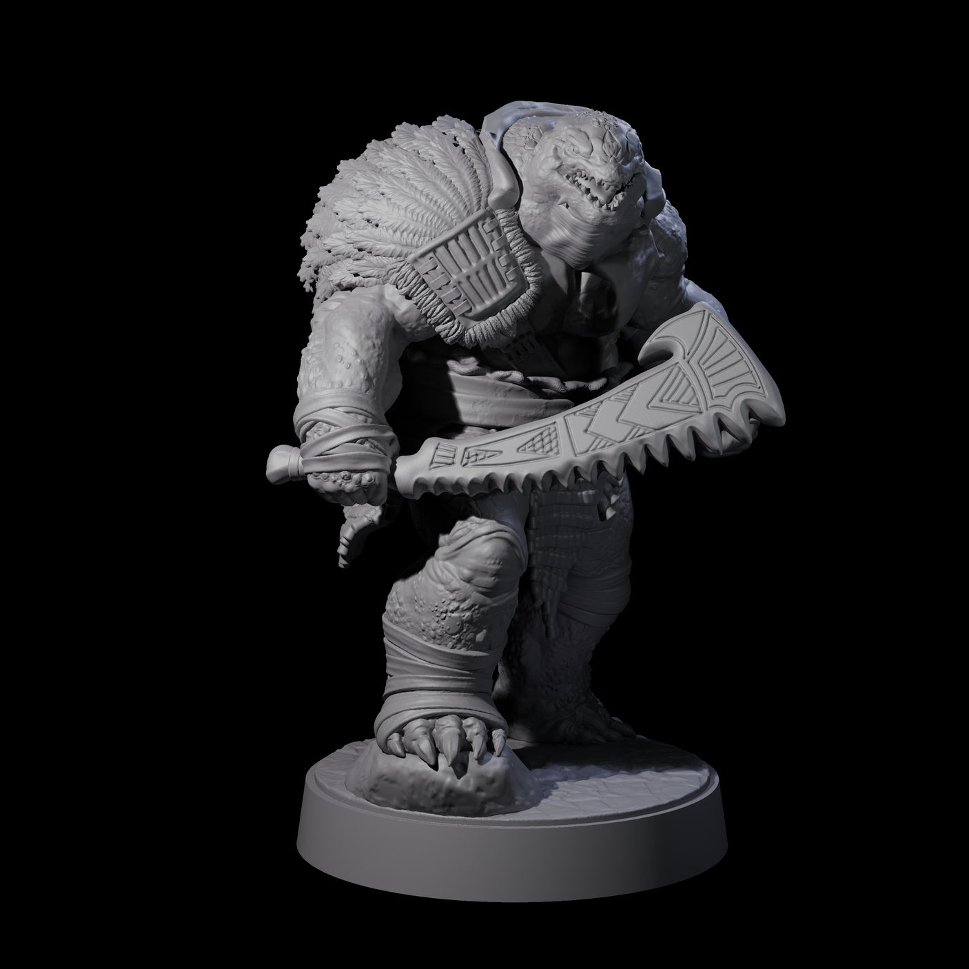 Hulking Skum Brute E Miniature for Dungeons and Dragons, Pathfinder or other TTRPGs