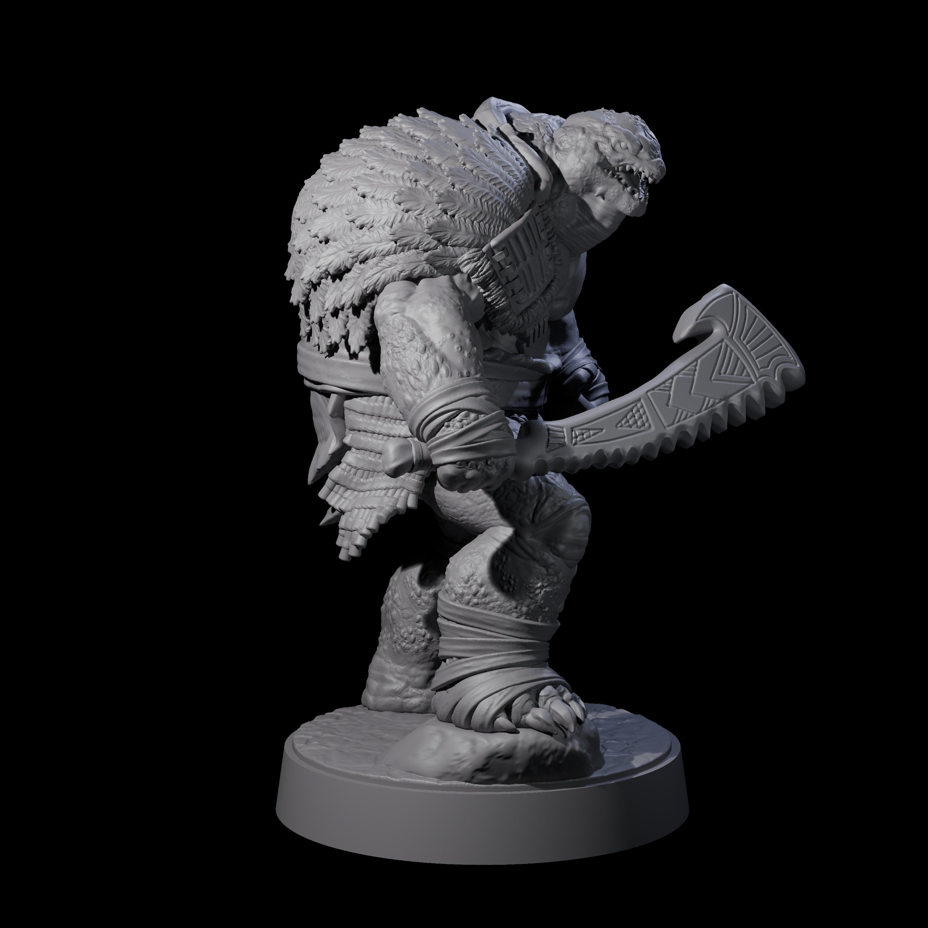 Hulking Skum Brute E Miniature for Dungeons and Dragons, Pathfinder or other TTRPGs