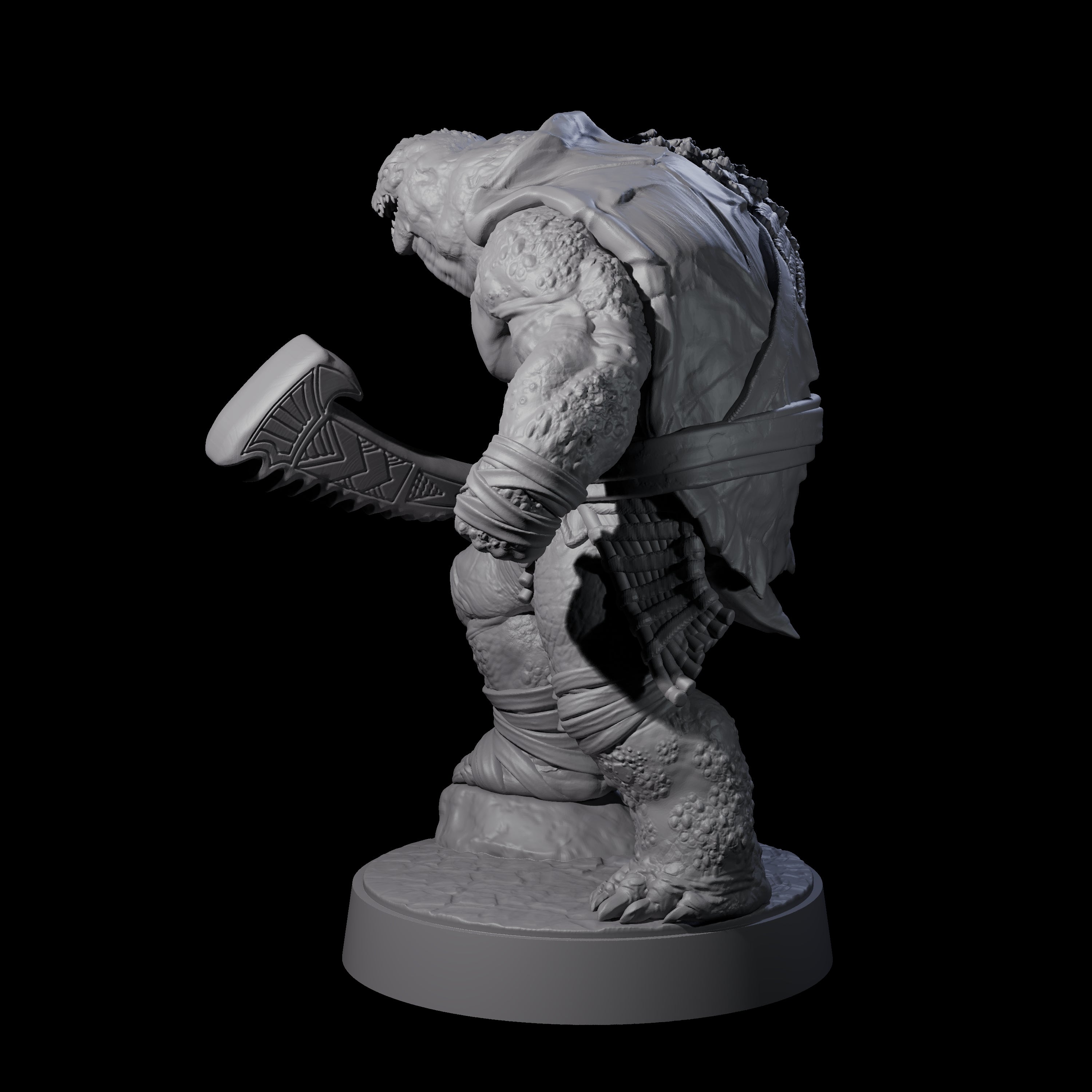 Hulking Skum Brute E Miniature for Dungeons and Dragons, Pathfinder or other TTRPGs