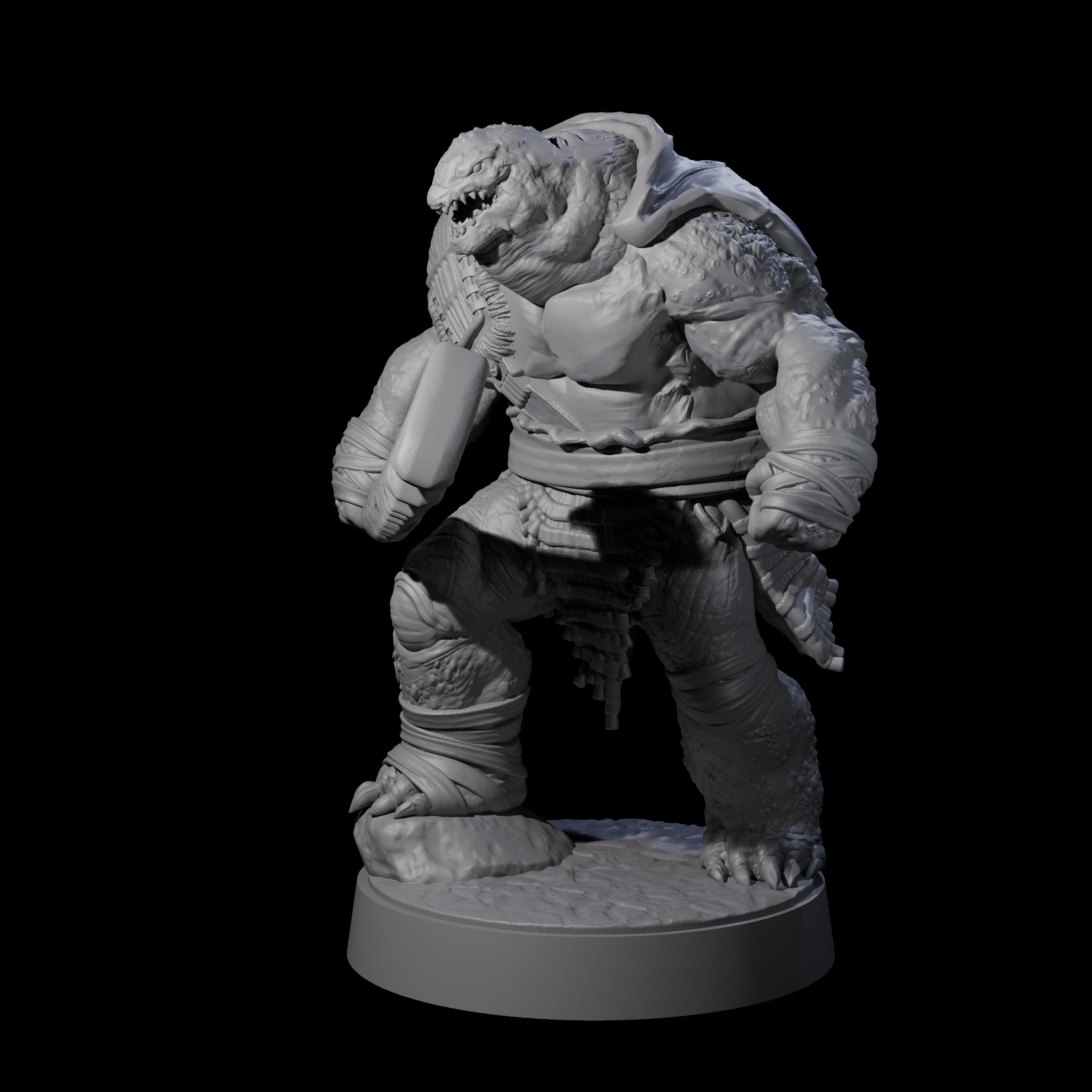 Hulking Skum Brute E Miniature for Dungeons and Dragons, Pathfinder or other TTRPGs