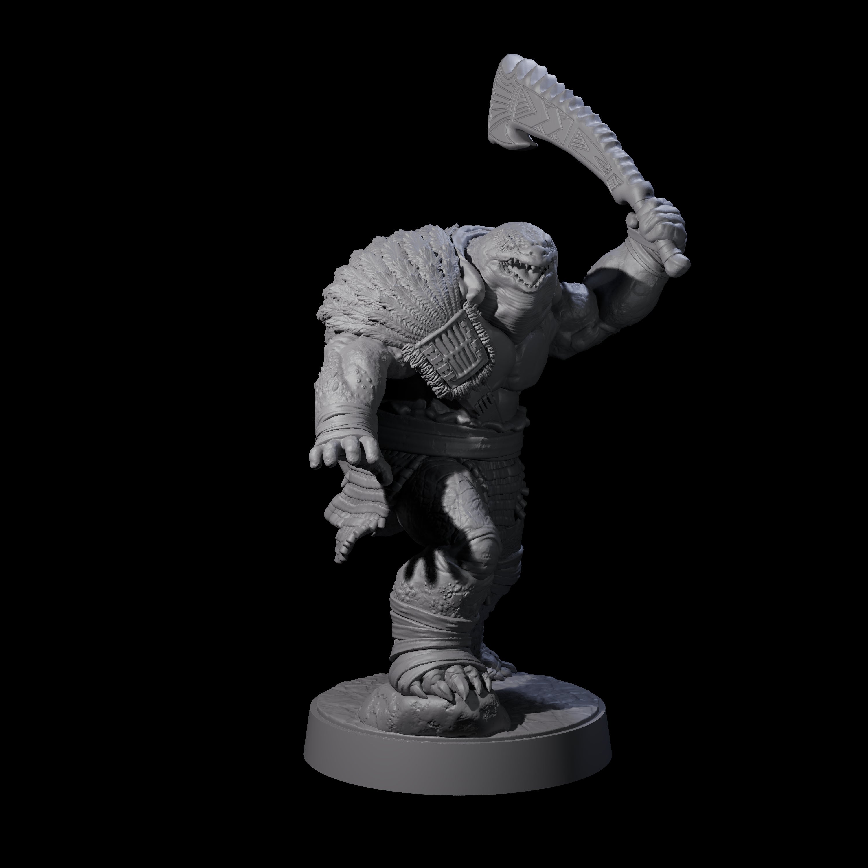 Hulking Skum Brute F Miniature for Dungeons and Dragons, Pathfinder or other TTRPGs