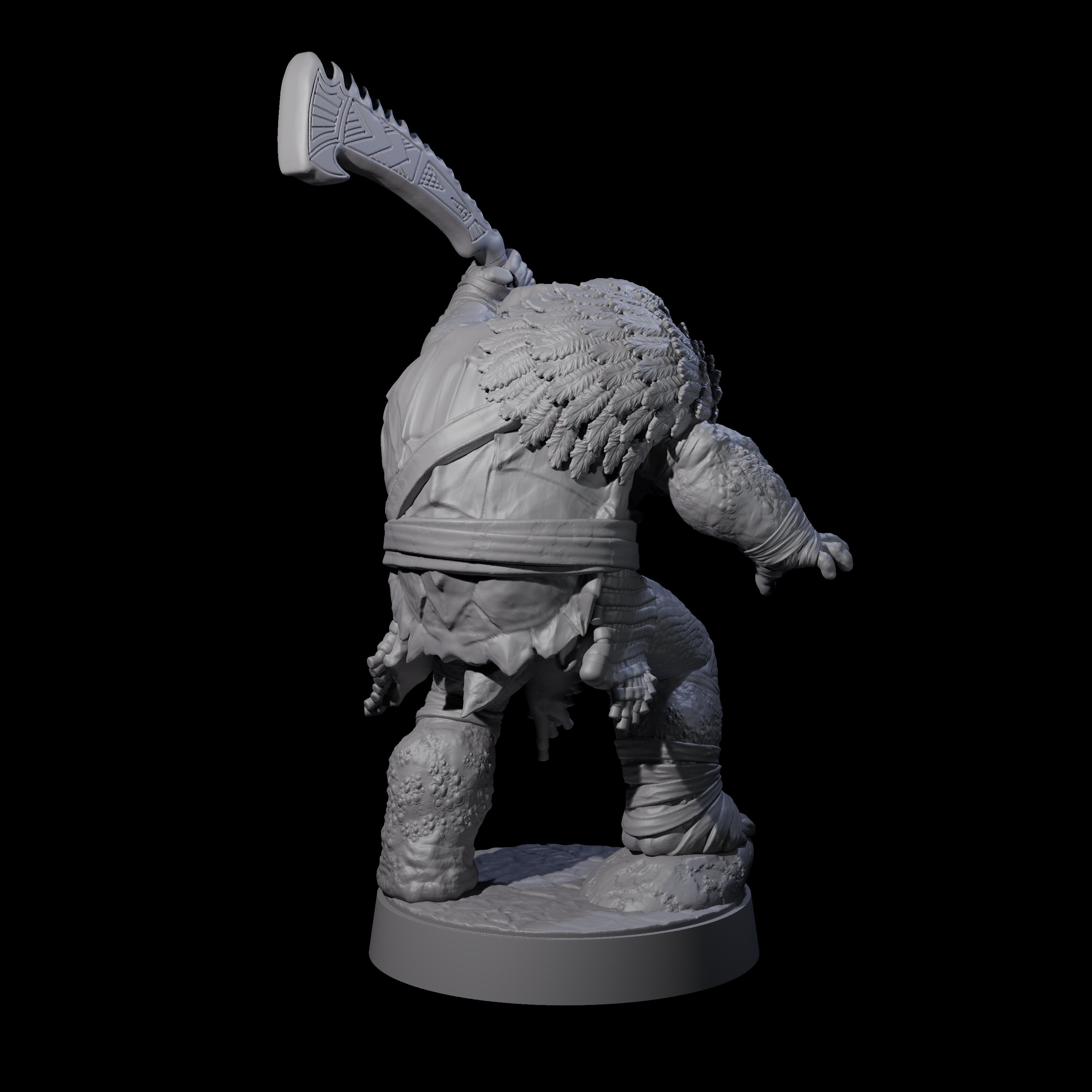 Hulking Skum Brute F Miniature for Dungeons and Dragons, Pathfinder or other TTRPGs