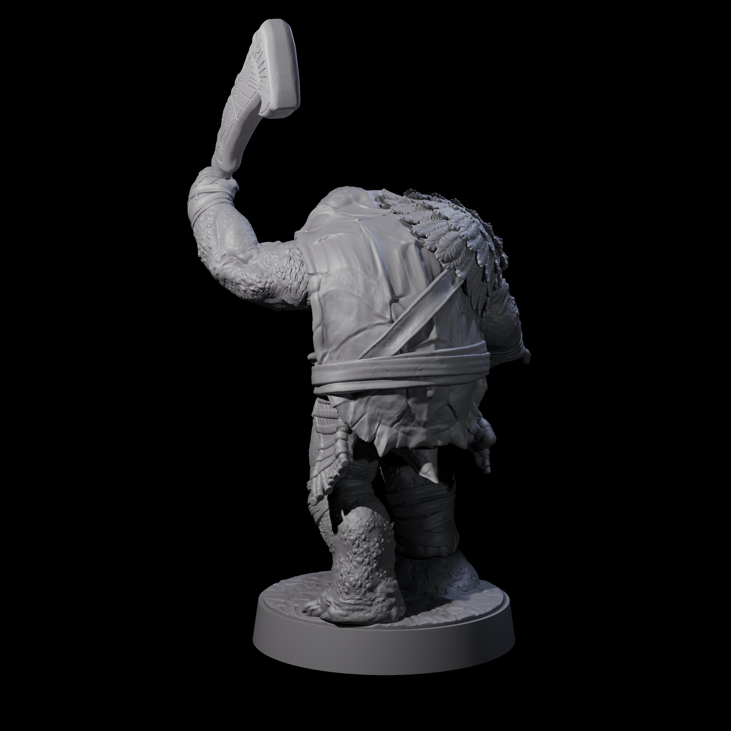 Hulking Skum Brute F Miniature for Dungeons and Dragons, Pathfinder or other TTRPGs