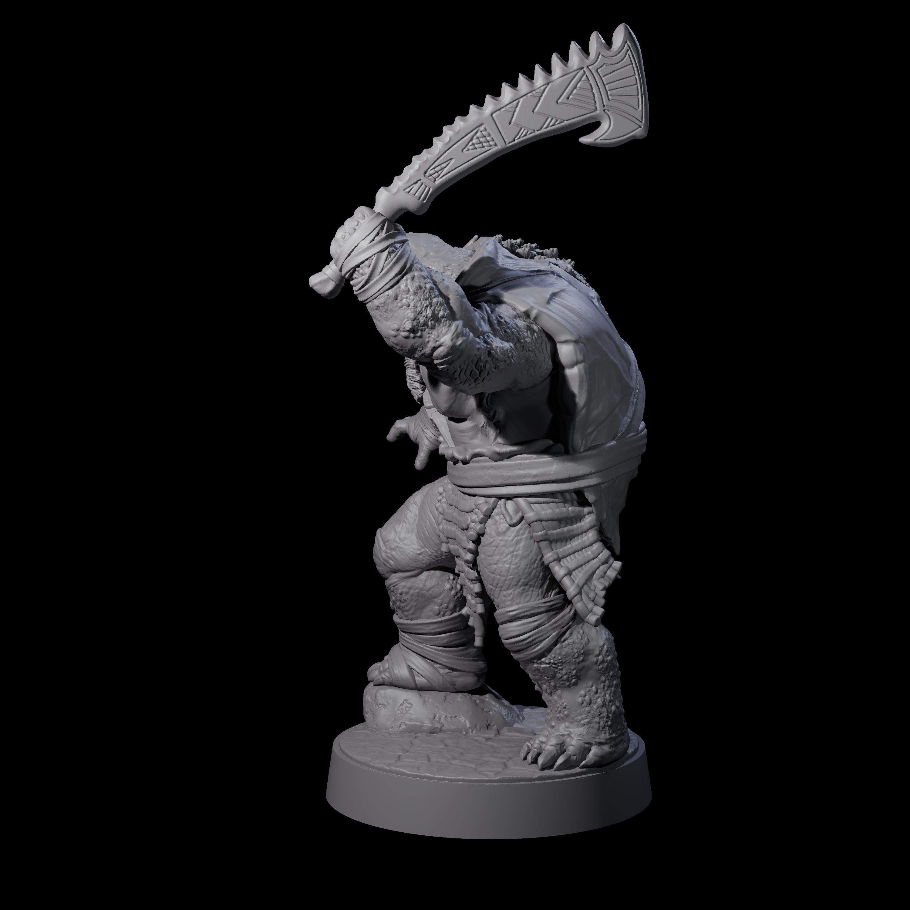 Hulking Skum Brute F Miniature for Dungeons and Dragons, Pathfinder or other TTRPGs