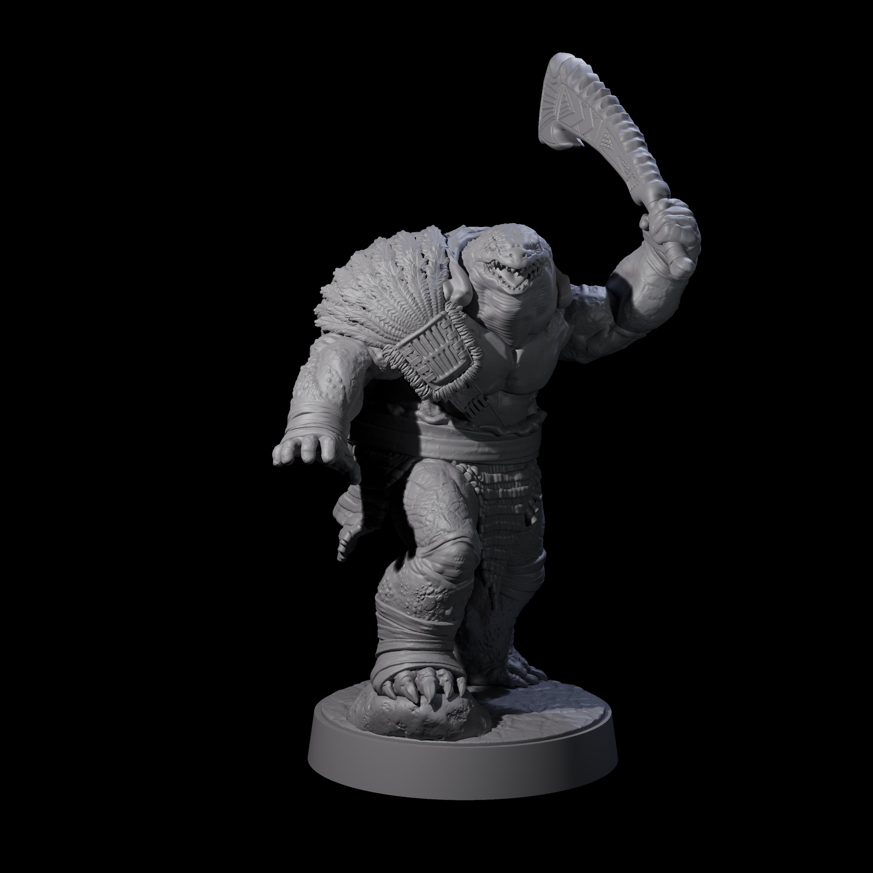 Hulking Skum Brute F Miniature for Dungeons and Dragons, Pathfinder or other TTRPGs