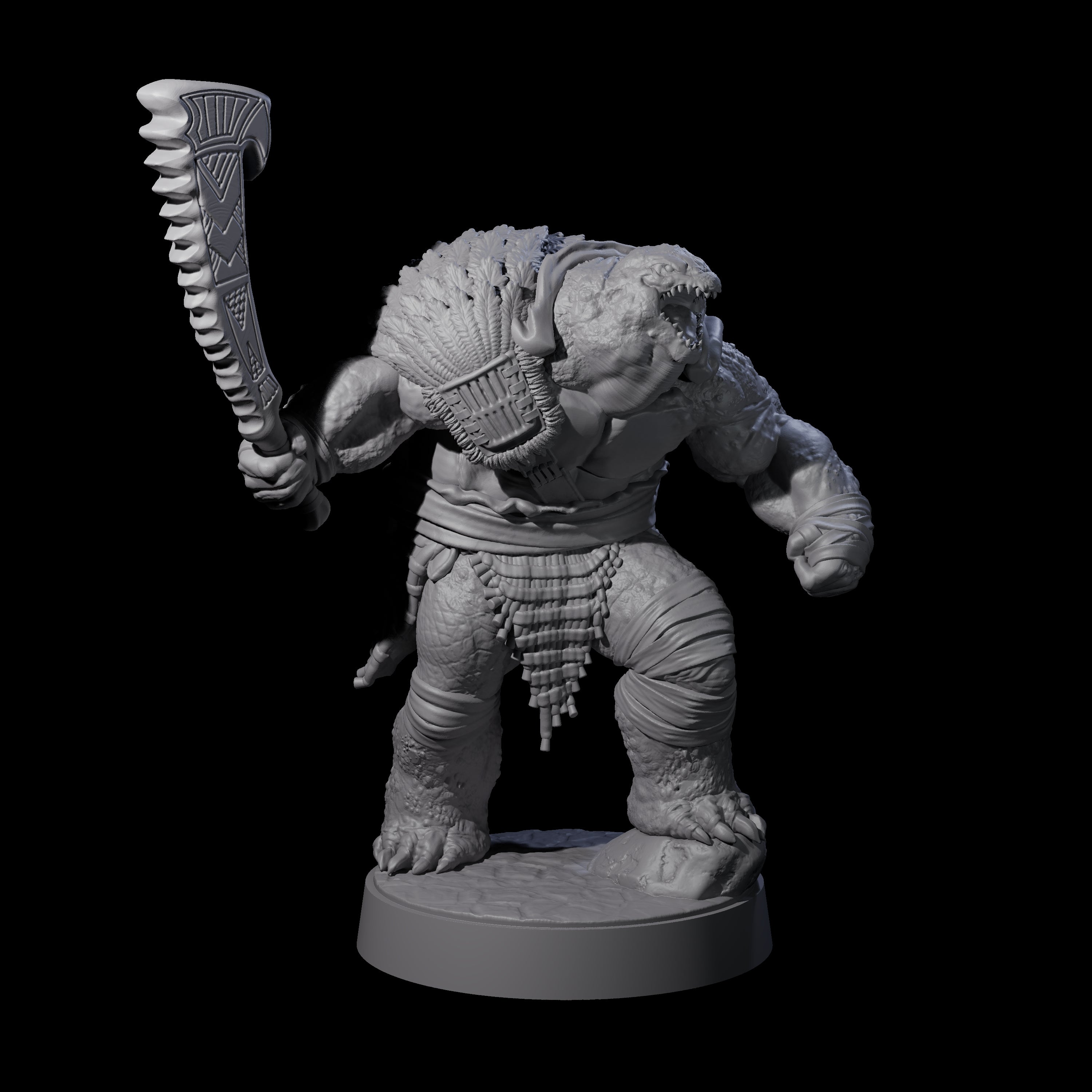 Hulking Skum Brute G Miniature for Dungeons and Dragons, Pathfinder or other TTRPGs