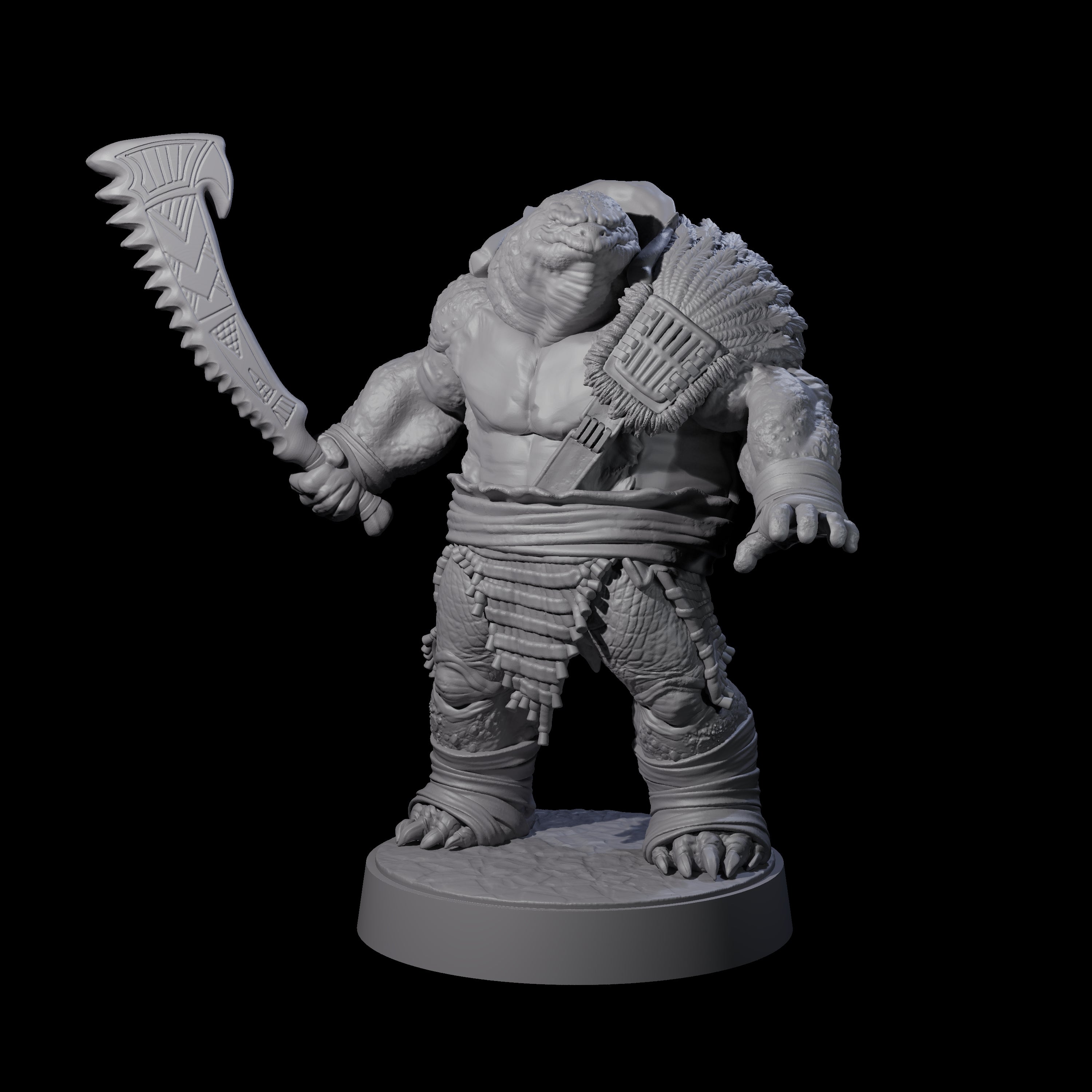 Hulking Skum Brute H Miniature for Dungeons and Dragons, Pathfinder or other TTRPGs