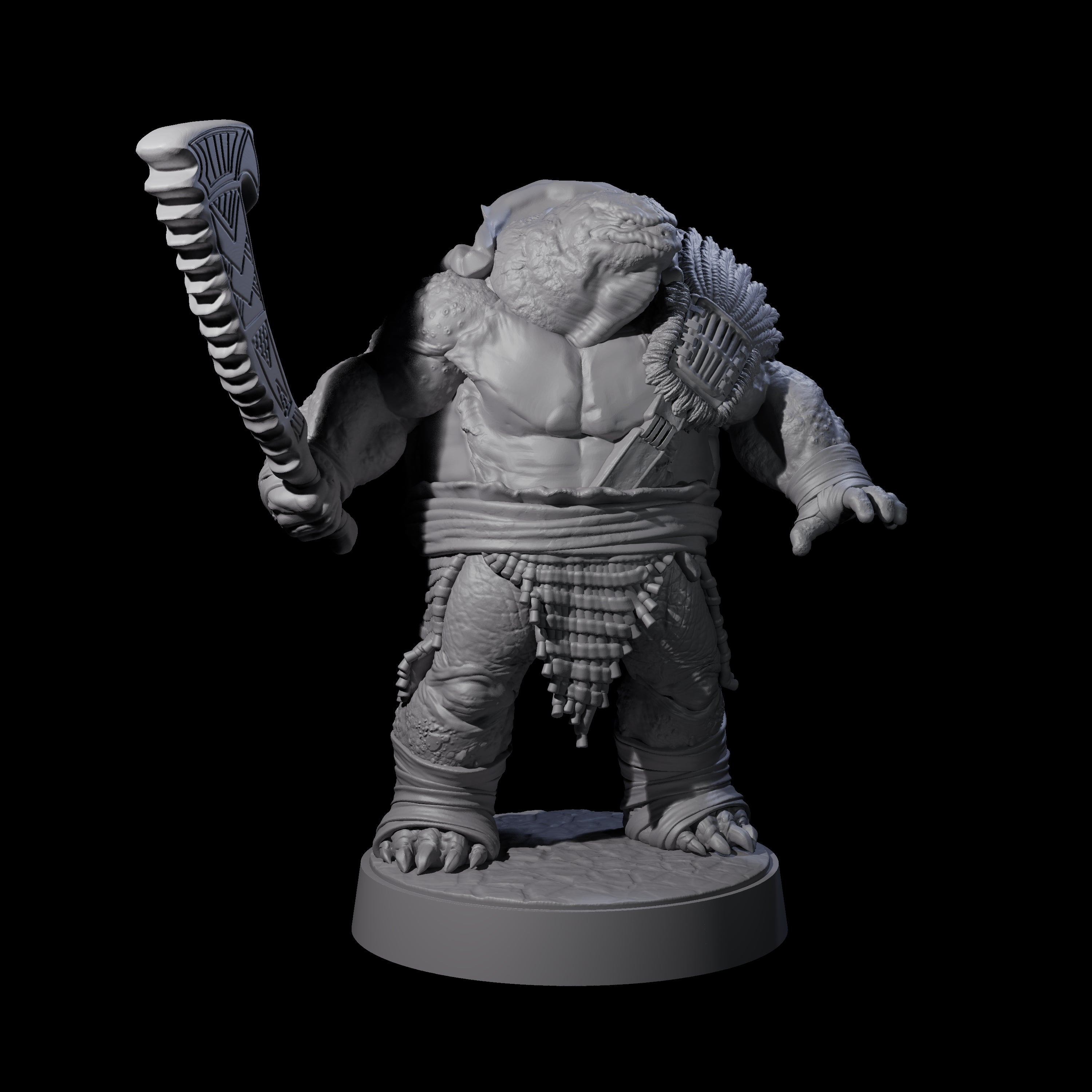 Hulking Skum Brute H Miniature for Dungeons and Dragons, Pathfinder or other TTRPGs