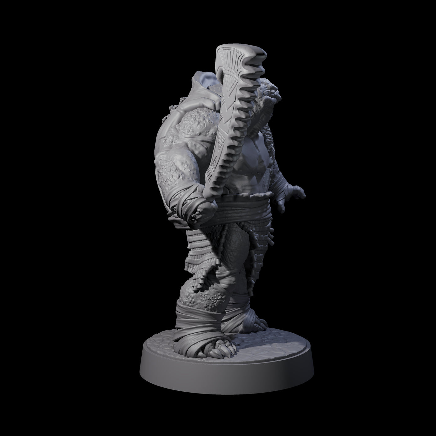 Hulking Skum Brute H Miniature for Dungeons and Dragons, Pathfinder or other TTRPGs