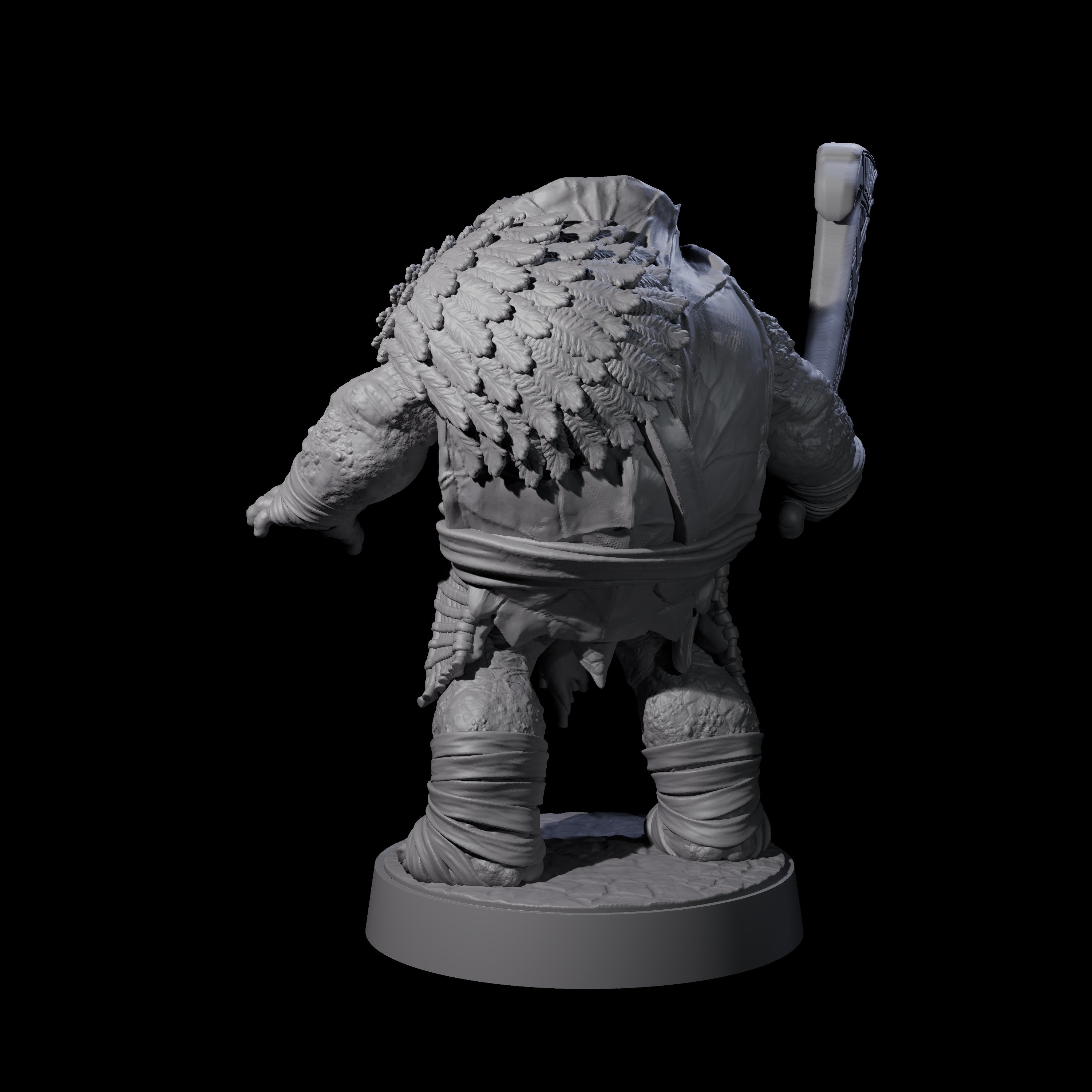 Hulking Skum Brute H Miniature for Dungeons and Dragons, Pathfinder or other TTRPGs