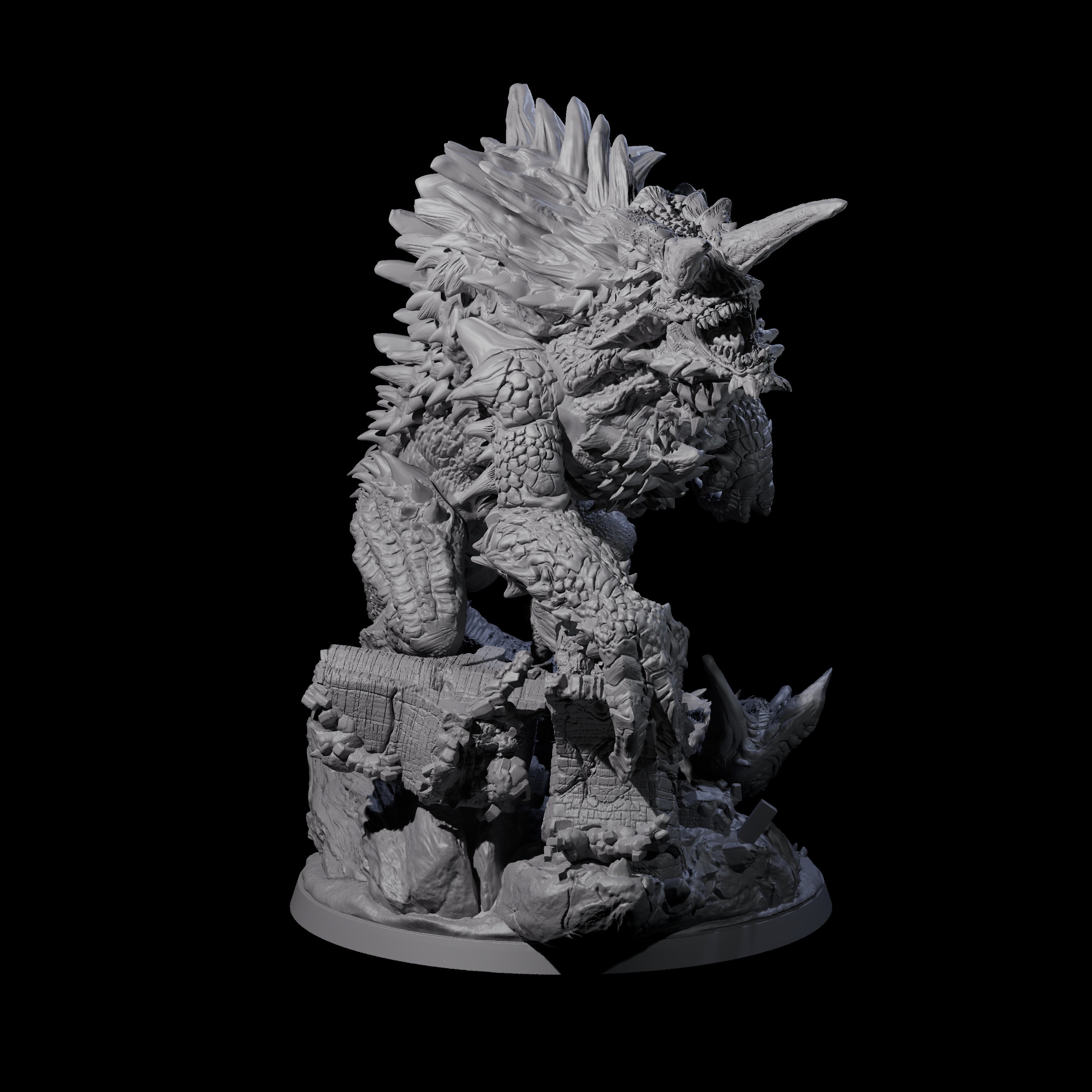 Hulking Tarrasque Destroyer Miniature for Dungeons and Dragons, Pathfinder or other TTRPGs